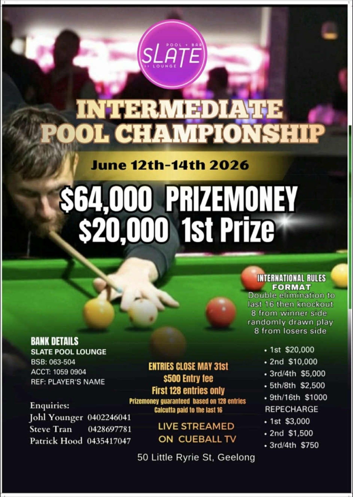 MELBOURNE POOL COMPS!! | SLATE INTERMEDIATE POOL COMP | Facebook