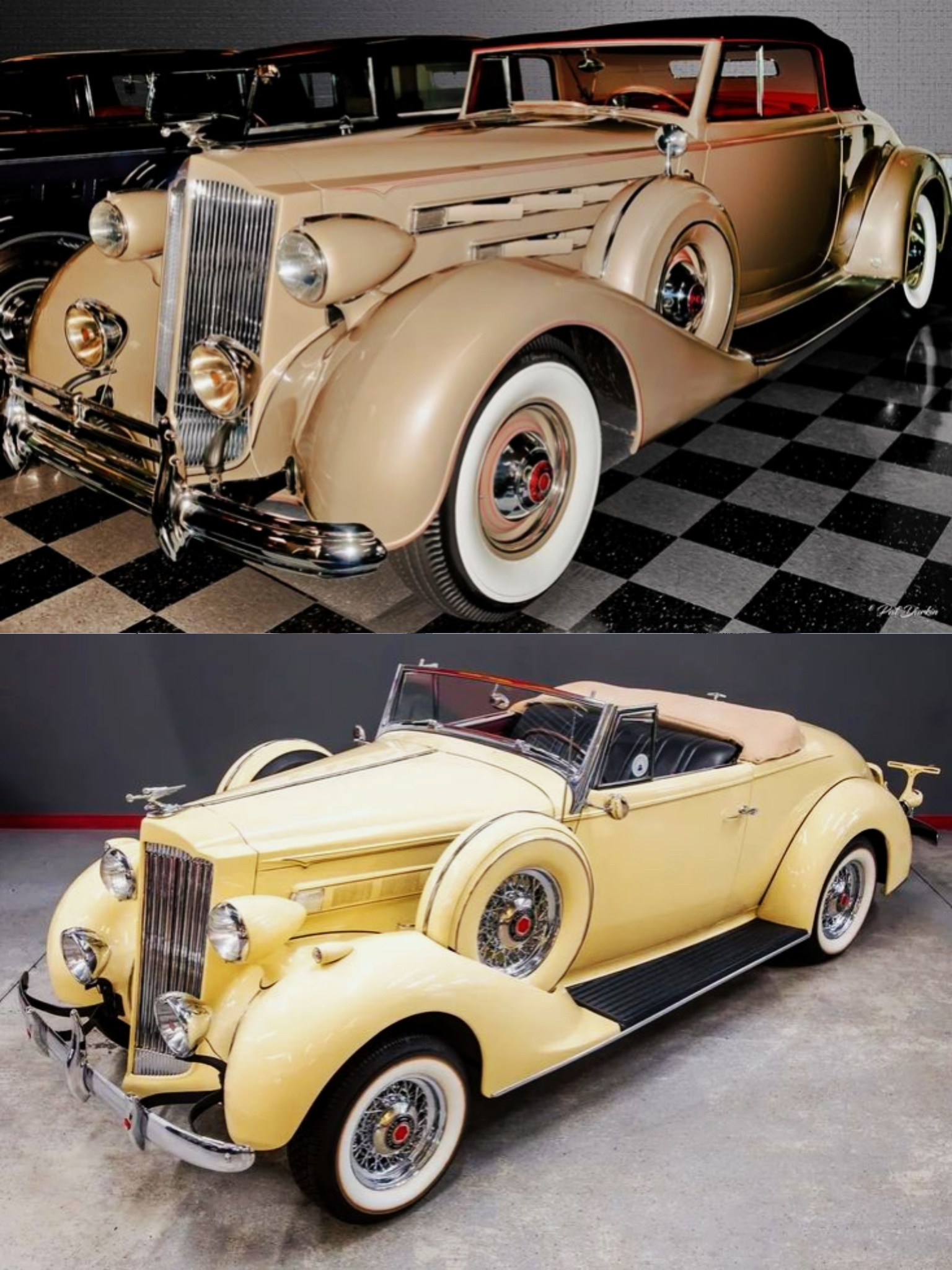 1937 packard model 1507 coupe roadster features
