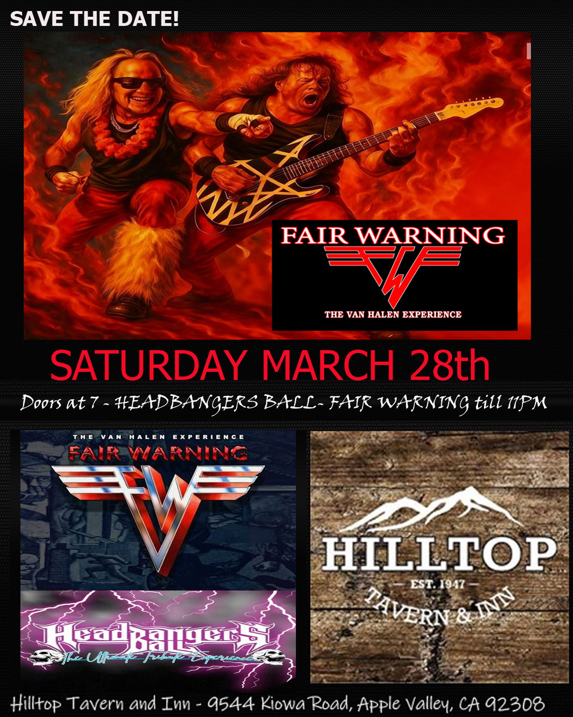 Van Halen tribute show on June 5th