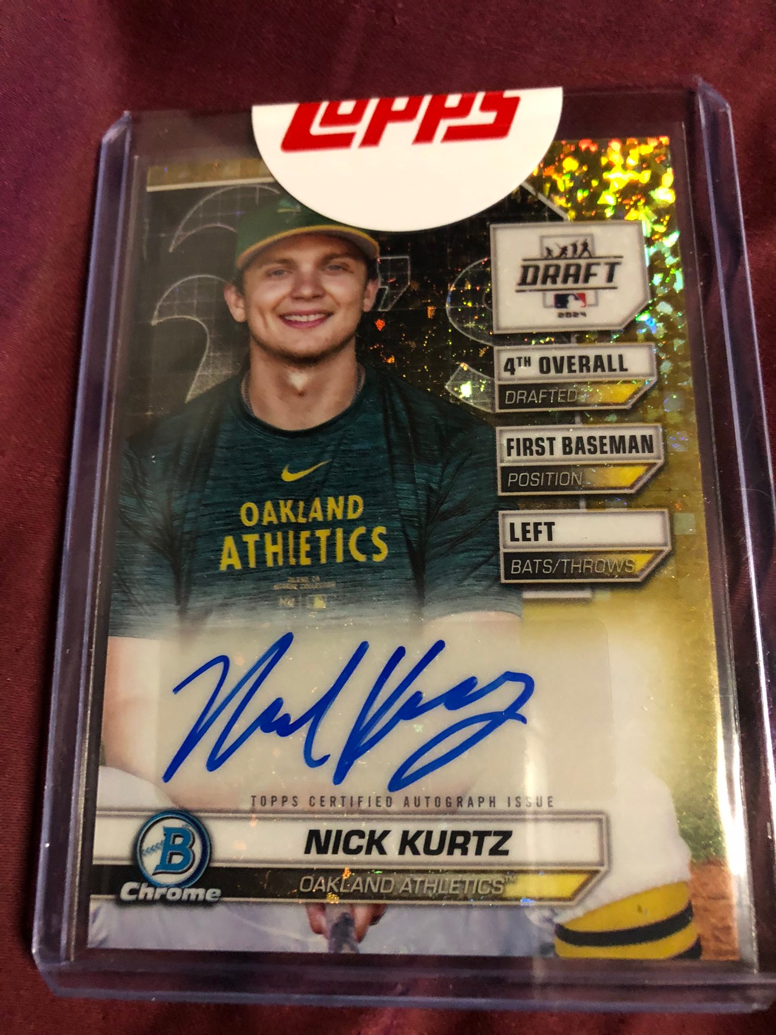 Topps Nick Kurtz Redemption