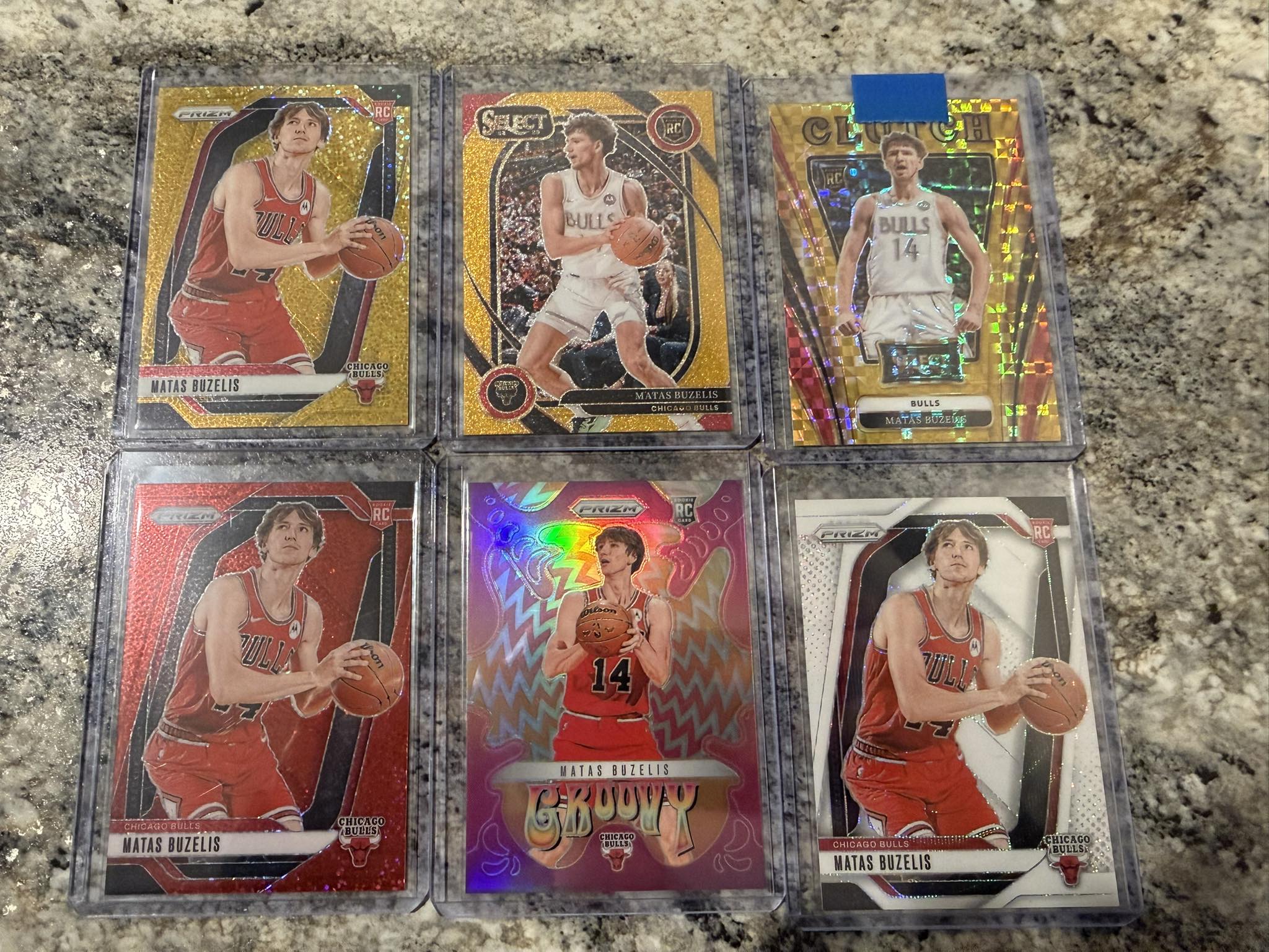 Matas Buzelis cards from 4 random team breaks