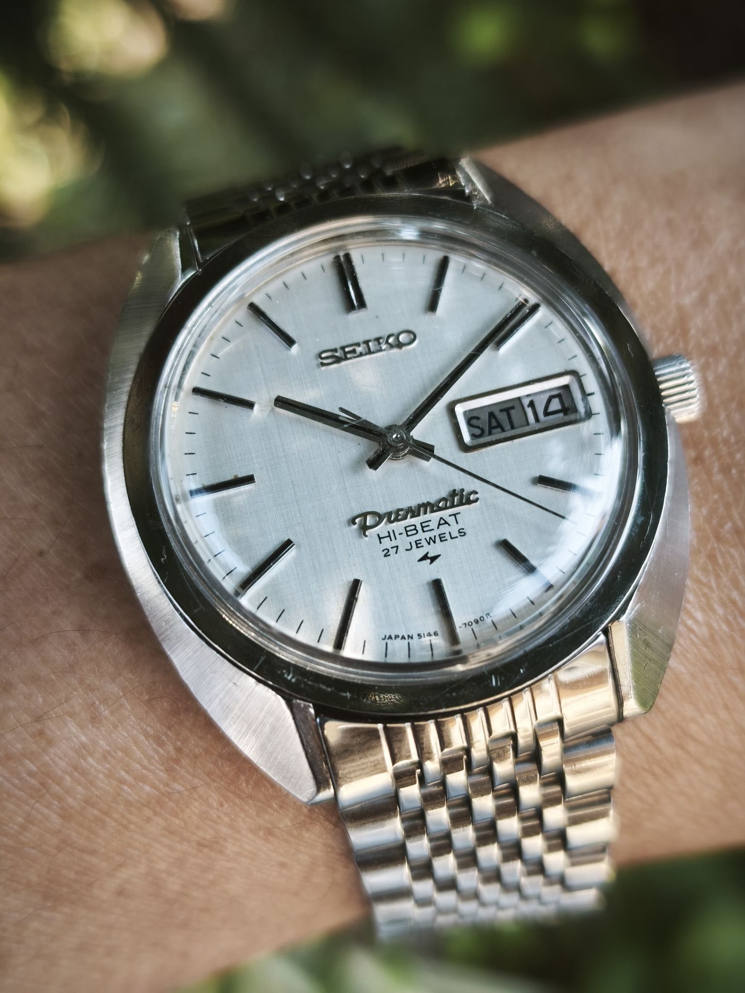 1970 SEIKO PRESMATIC WEEKDATER Hi-Beat 5146-7090 27Jewels
