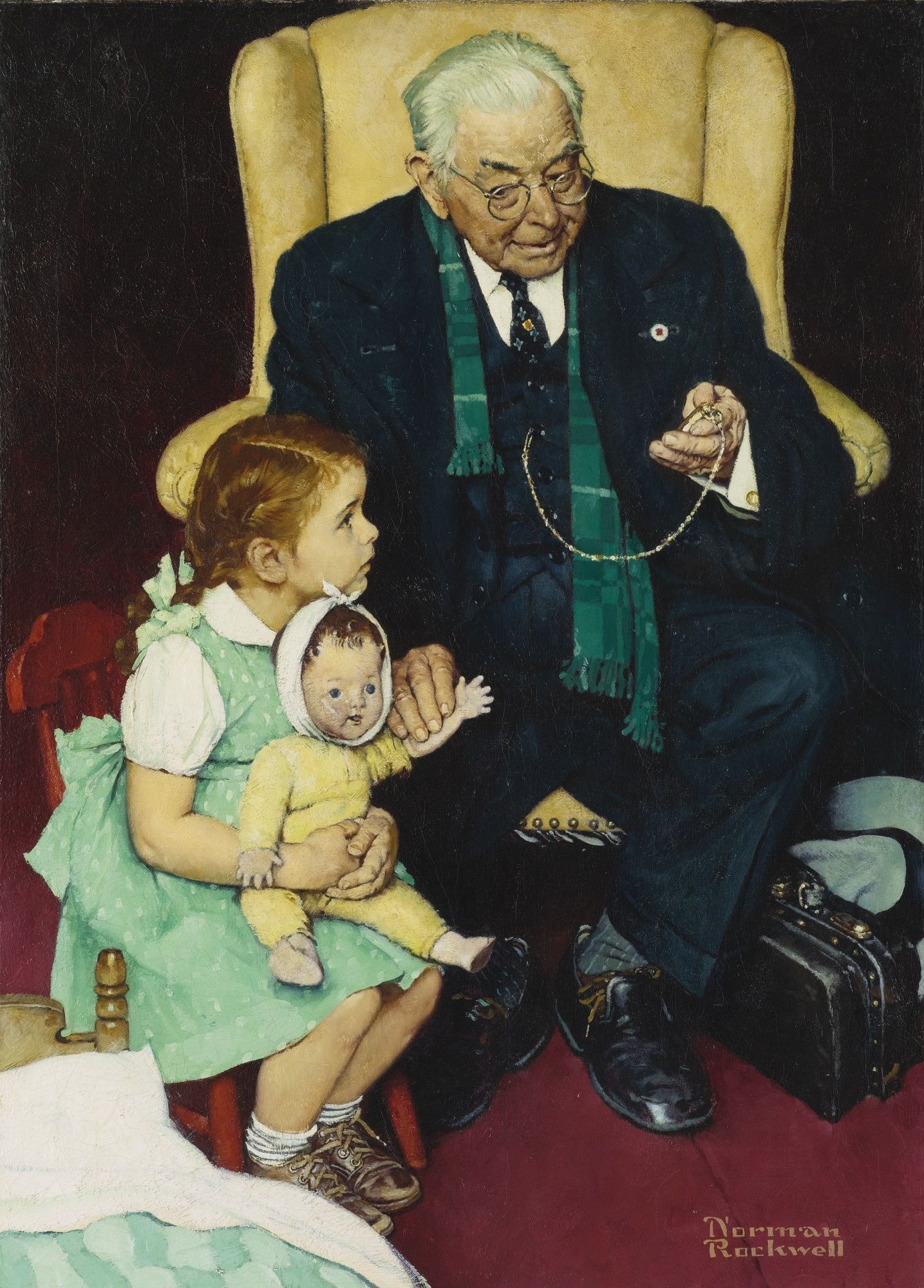 Doctor and Doll. Norman Rockwell's 1992