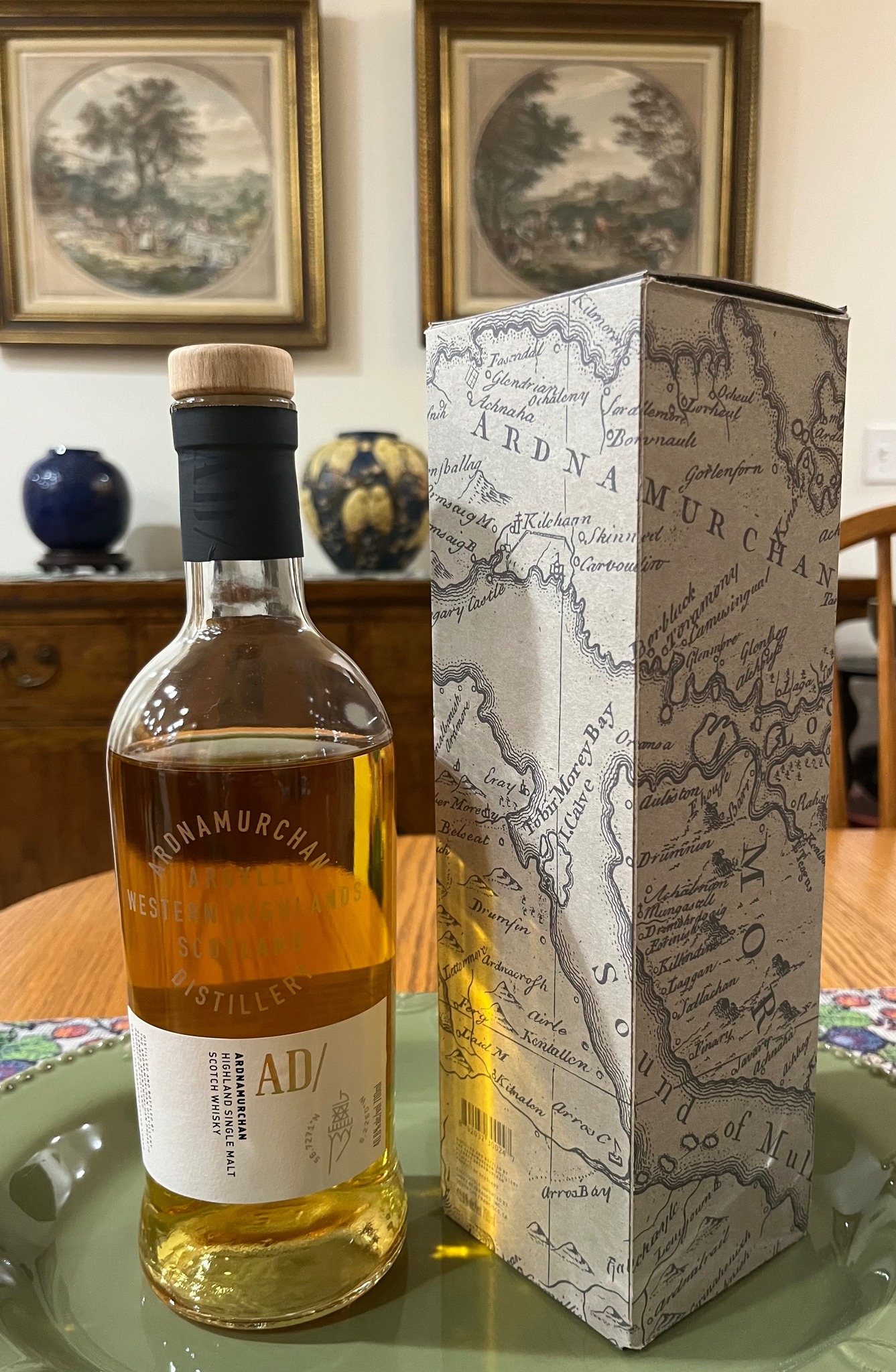 The Gordon's whisky, I drank the whisky that's tea in the bottle.