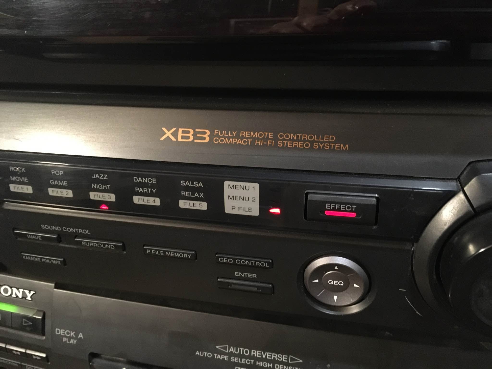 Sony HCD-XB3 HI-FI Stack System, 5 CD Disc, Twin Tape Deck & Radio ...