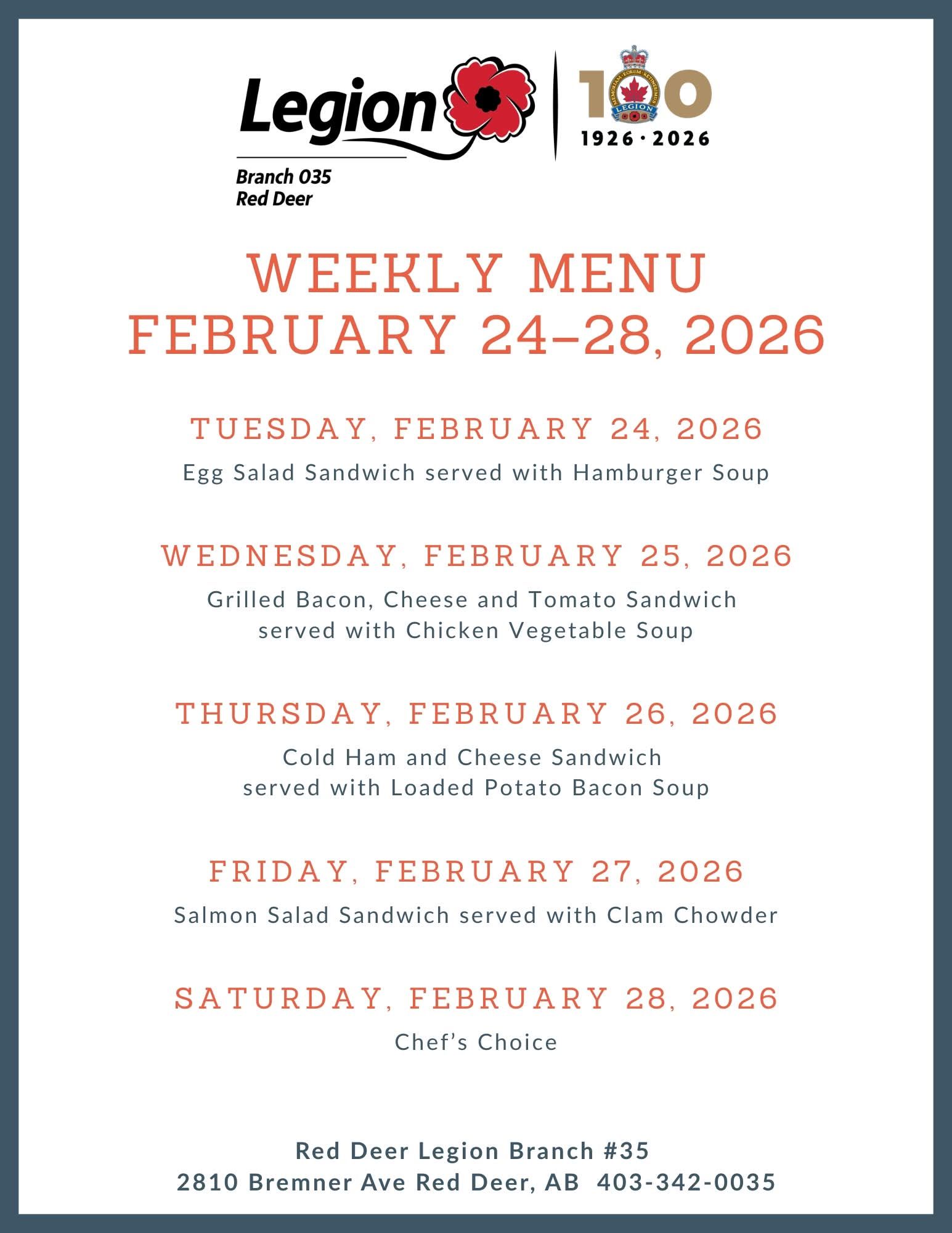 RED DEER FOODIES | Try the Red Deer Legion for lunch folks.. | Facebook