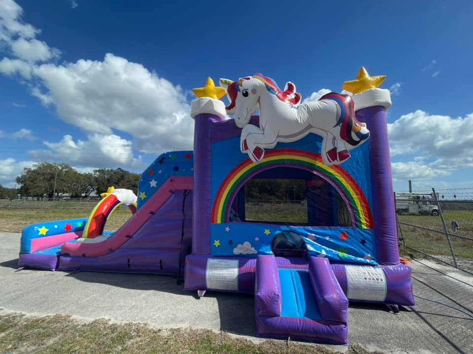 The Unicorn 🦄 combo has... - Ozone Inflatables Rentals
