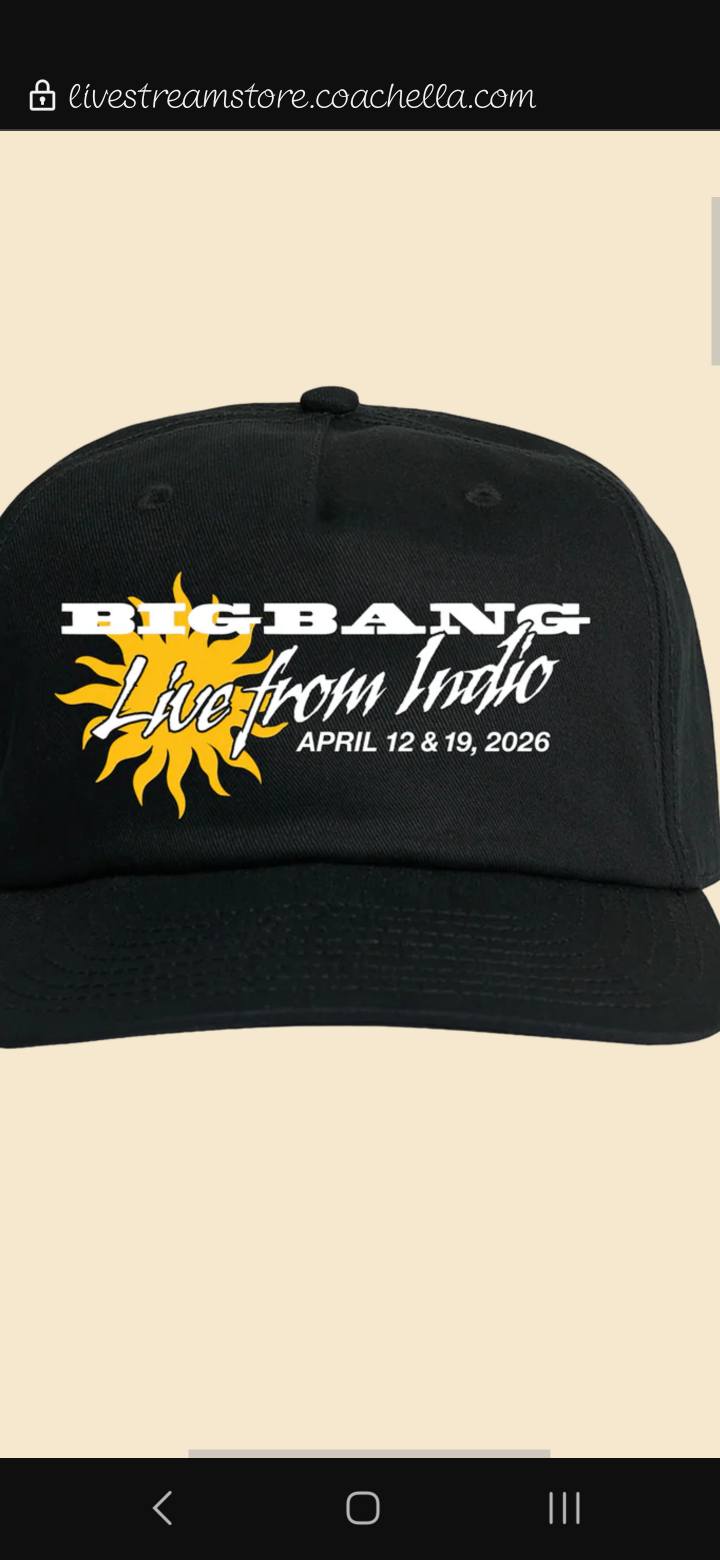 Big Bang Coachella merchandise
