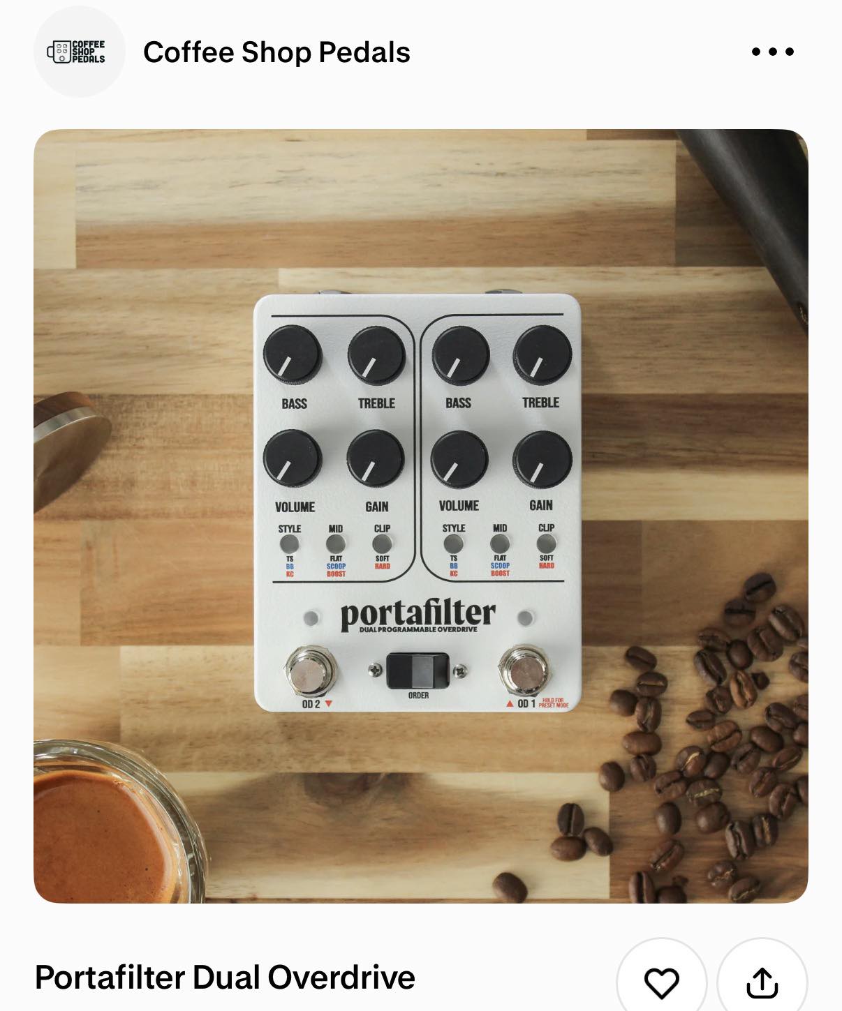 Here's a closer look at the cold brew from coffee shop pedals. I'm