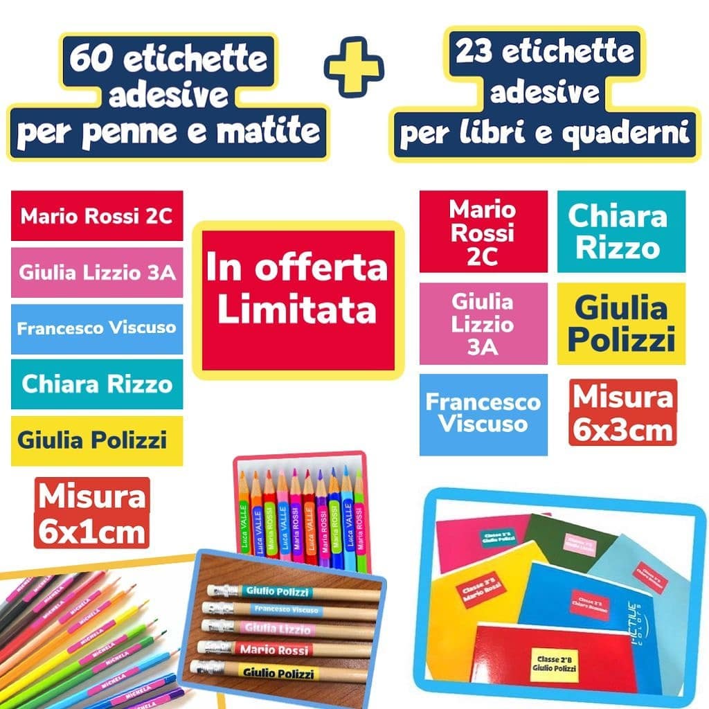 Etichette Nome Personalizzate Con Motivi - Farfalla, Tigre, Natura - Cucite, Lavabili