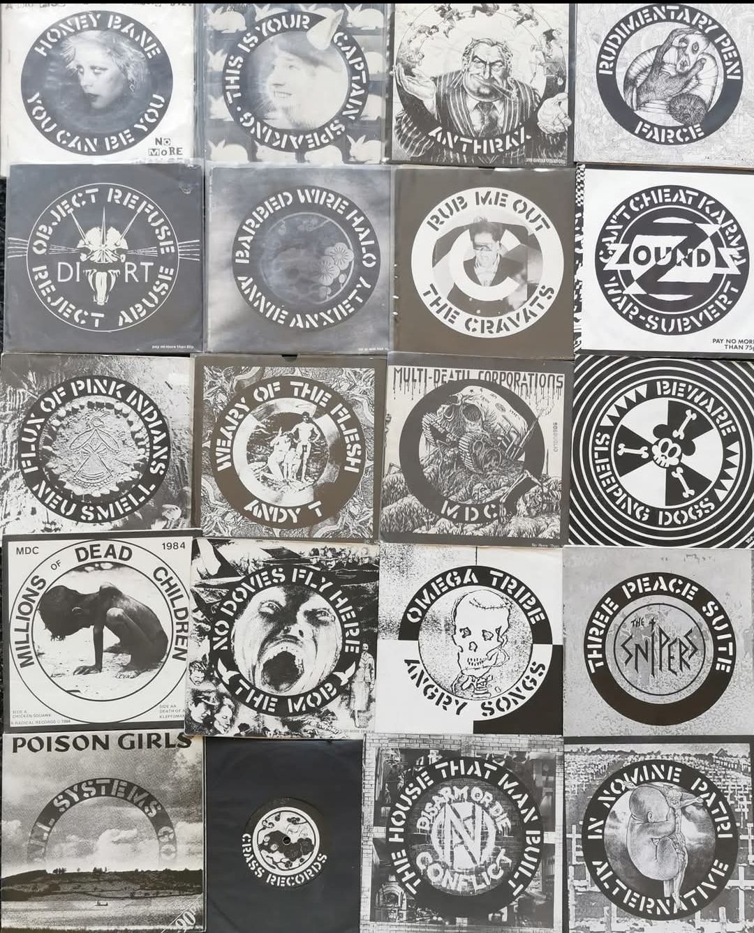 Crass Label Records! Anarchist, DIY, Underground, Against the