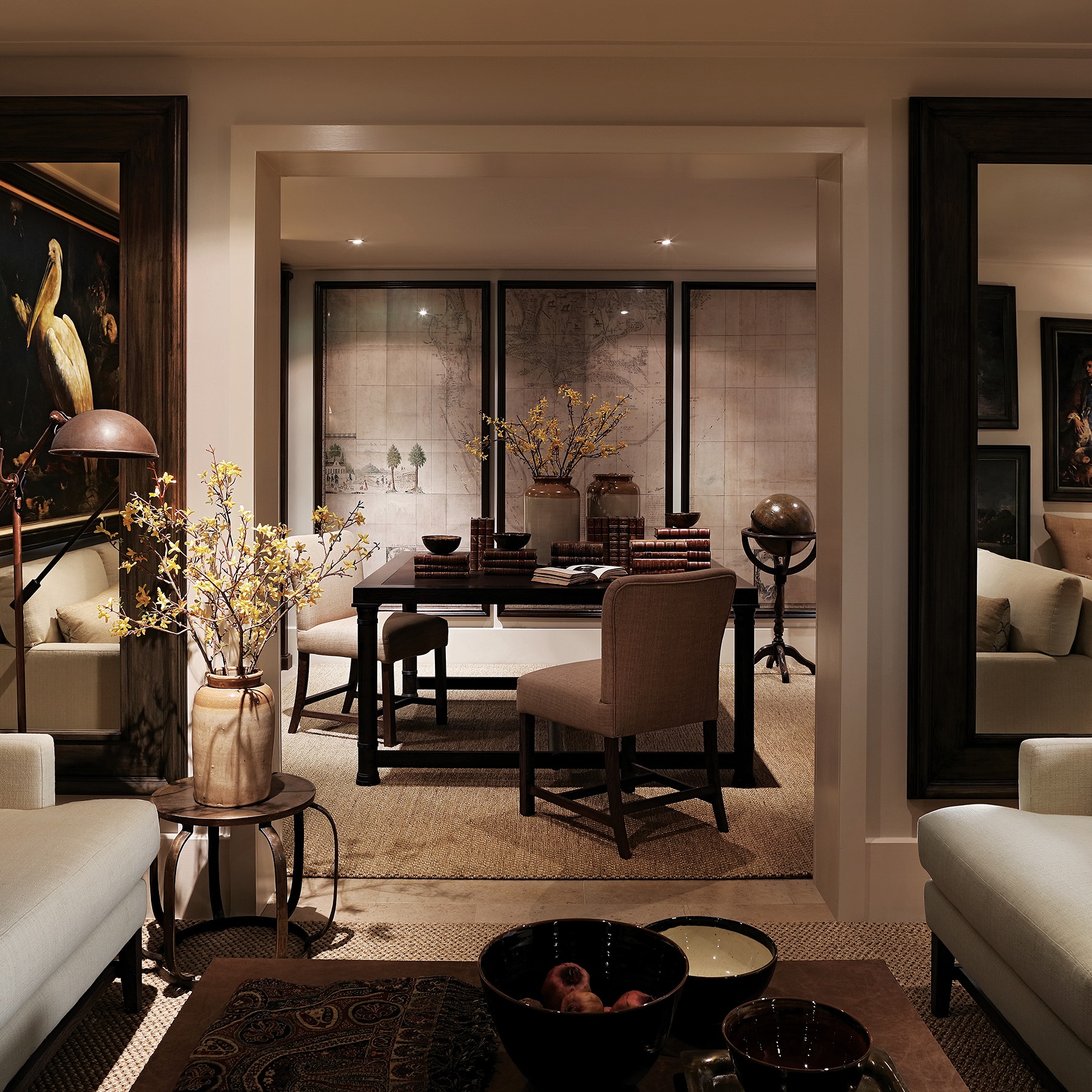 “The ground floor study is... - John Jacob Interiors