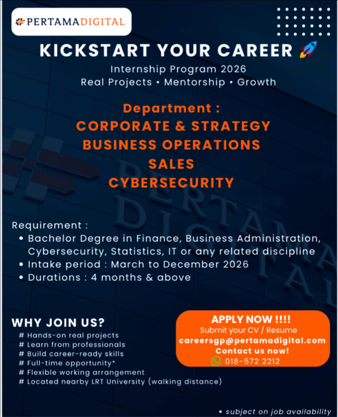 Internship & Fresh Graduate Jobs in Malaysia | Apply now !!!!! | Facebook