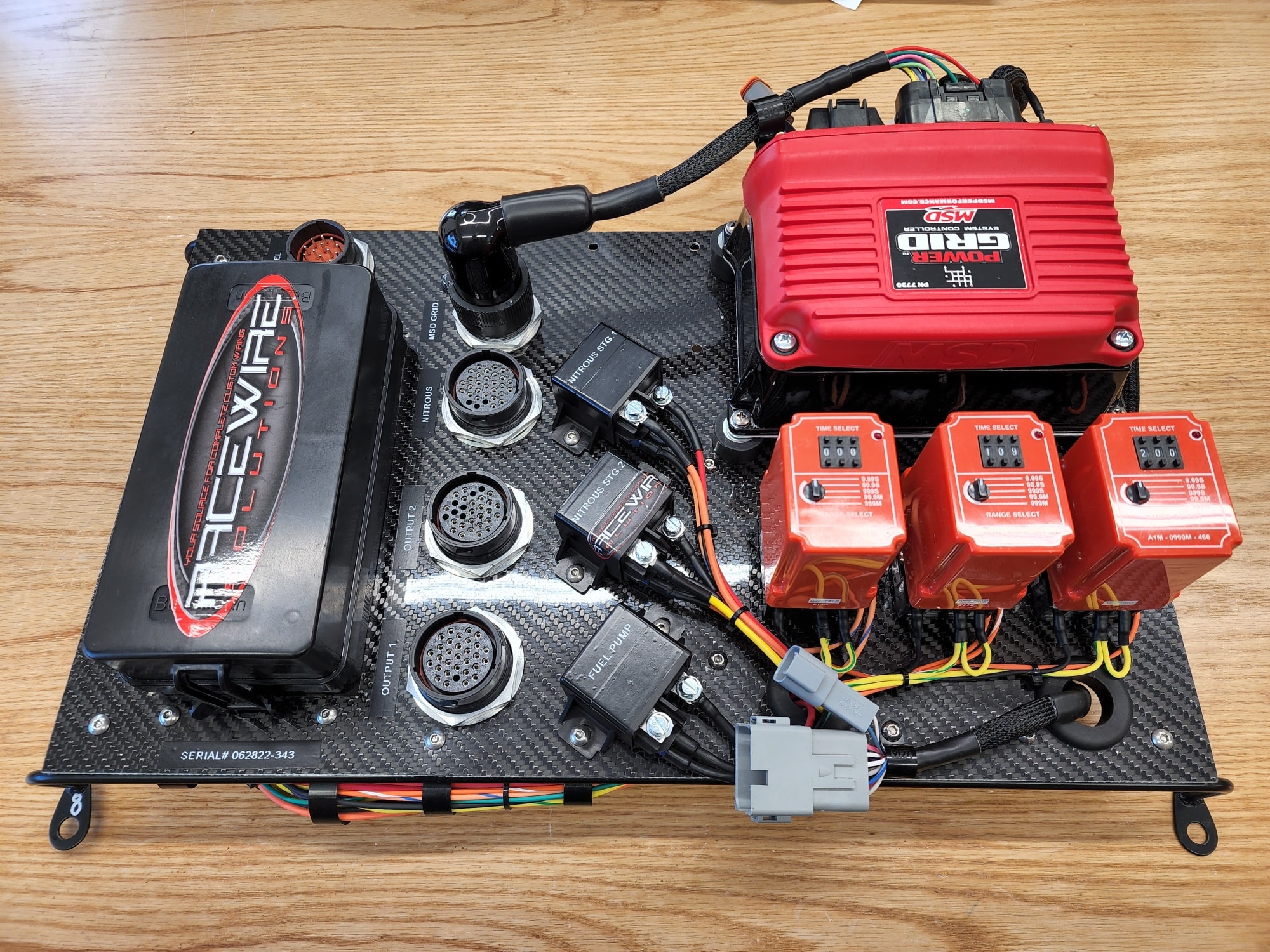 Here's one of our MSD Control panel... - Race Wire Solutions