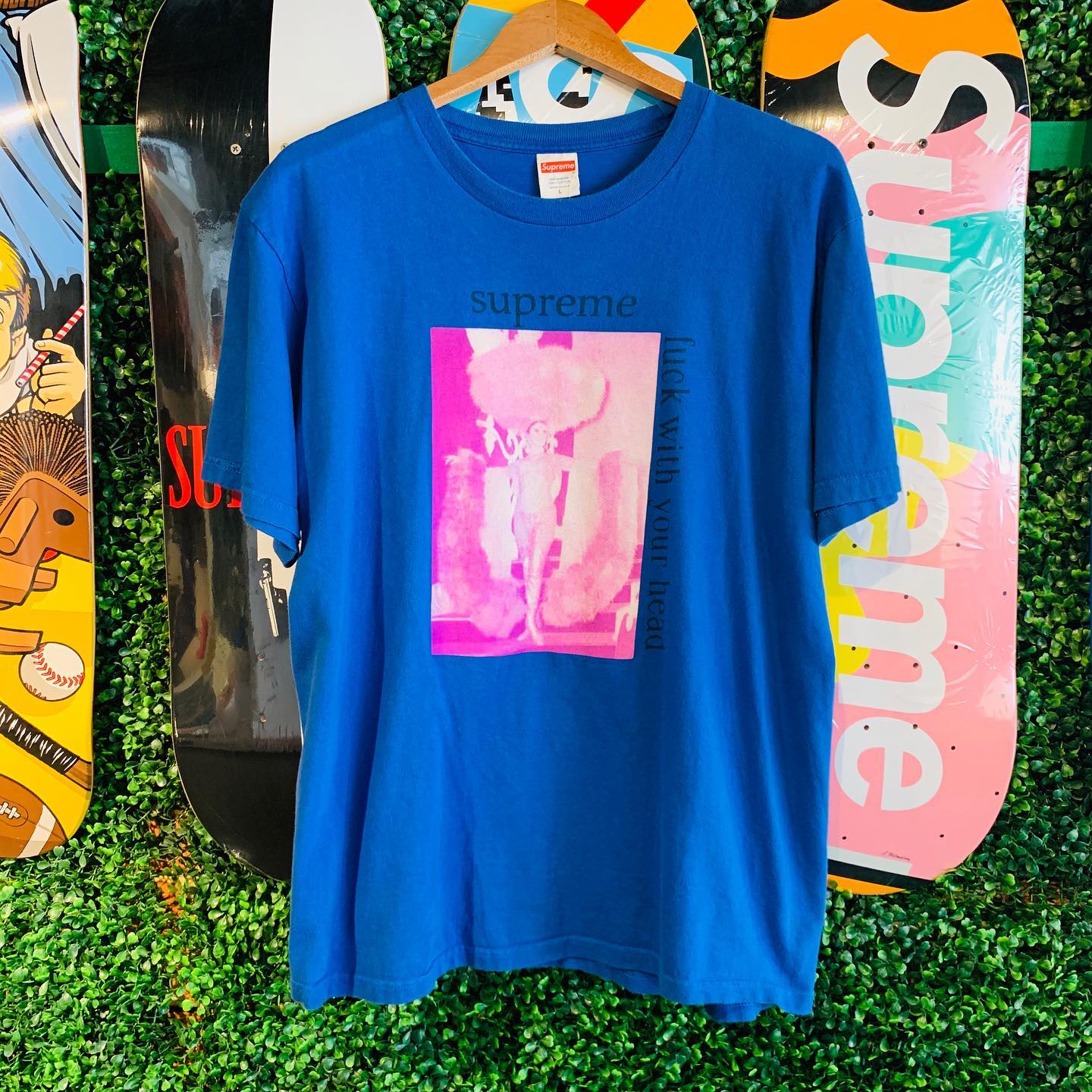 The Cellar - Supreme Fuck With Your Head Tee. Size Large. $60