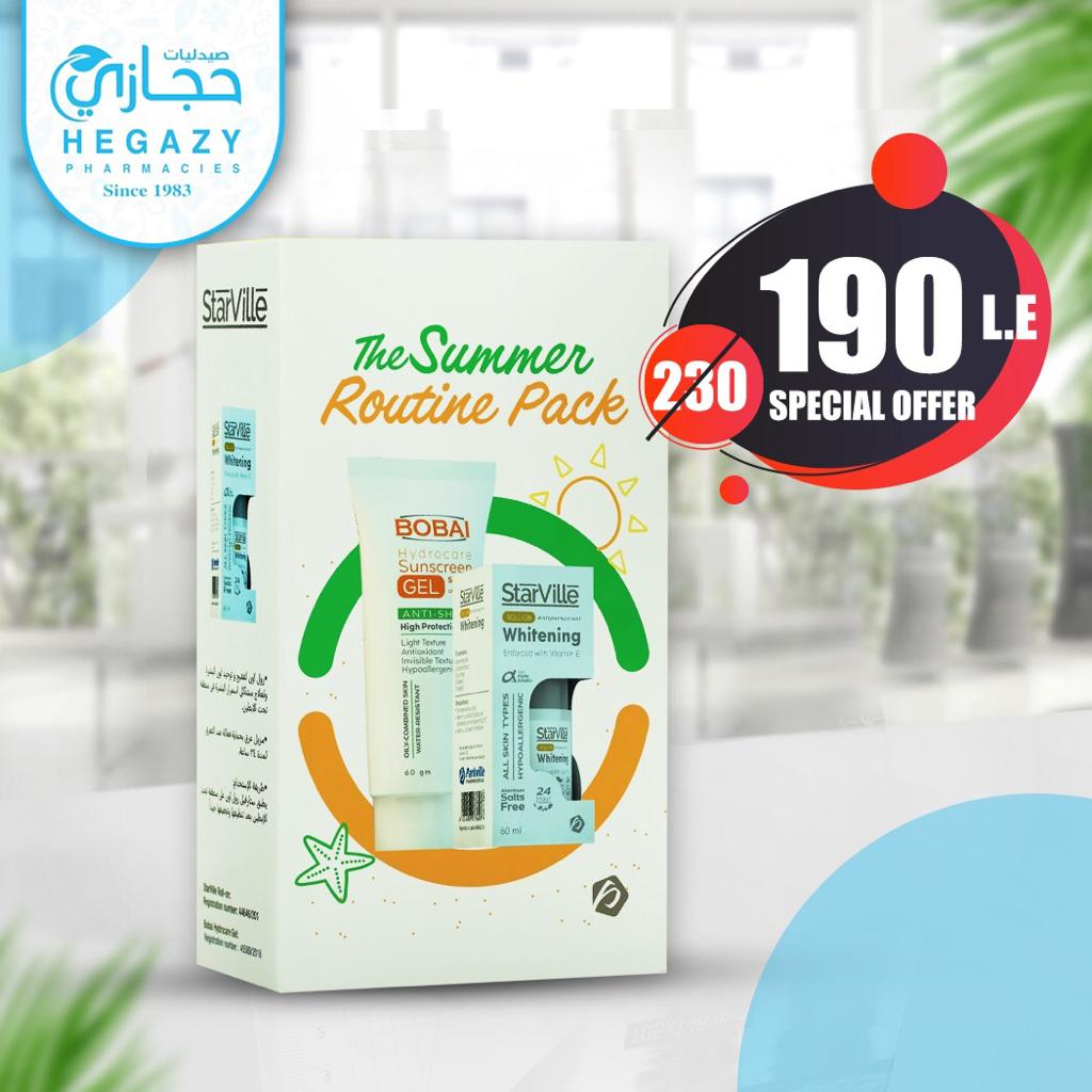 Hegazy - The summer routine pack BoBAi hydrocare sunscreen gel ...