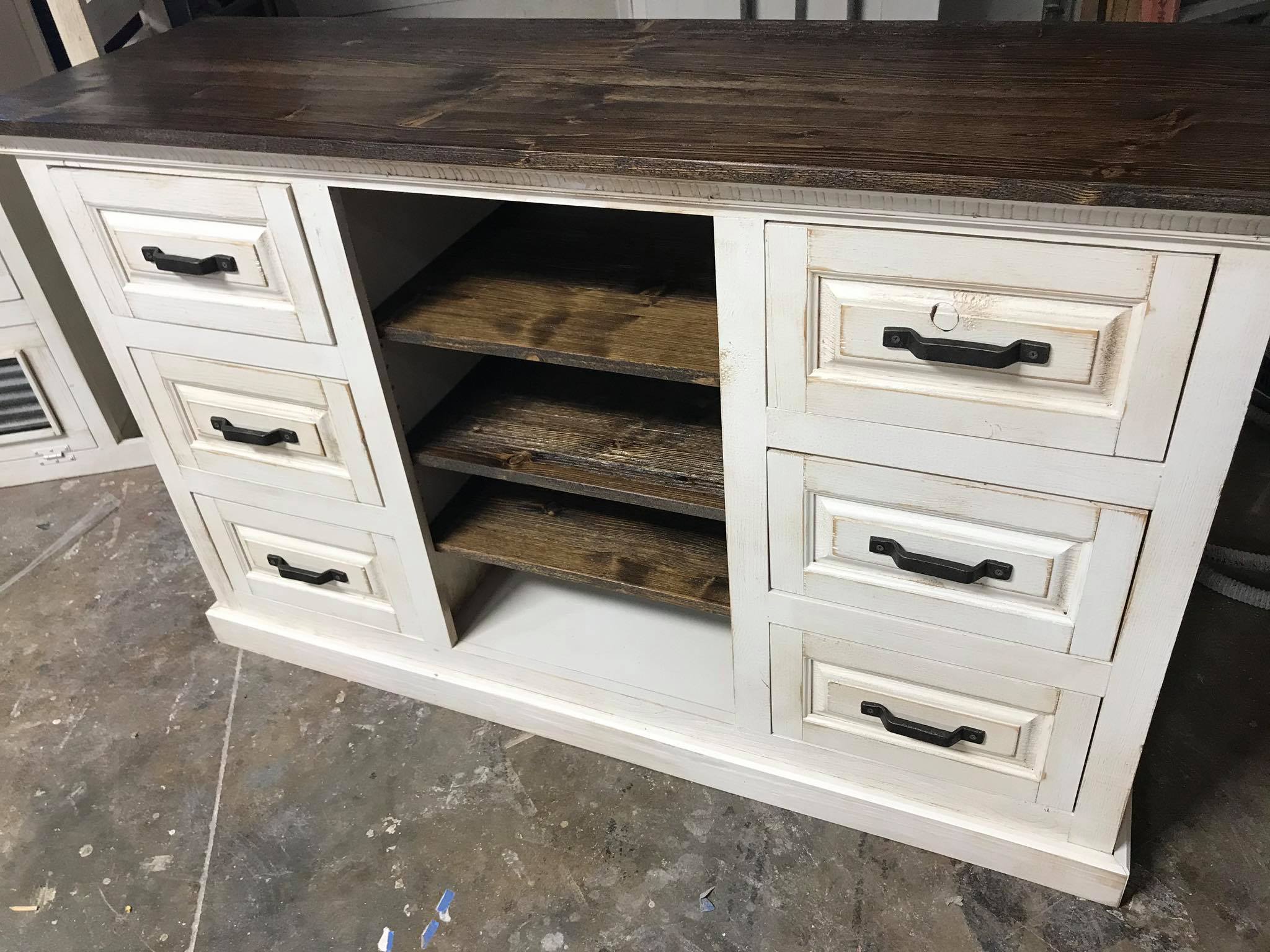 The Rusty Buckets of Linn Valley - This cabinet measures 60 x 19 x 36 ...