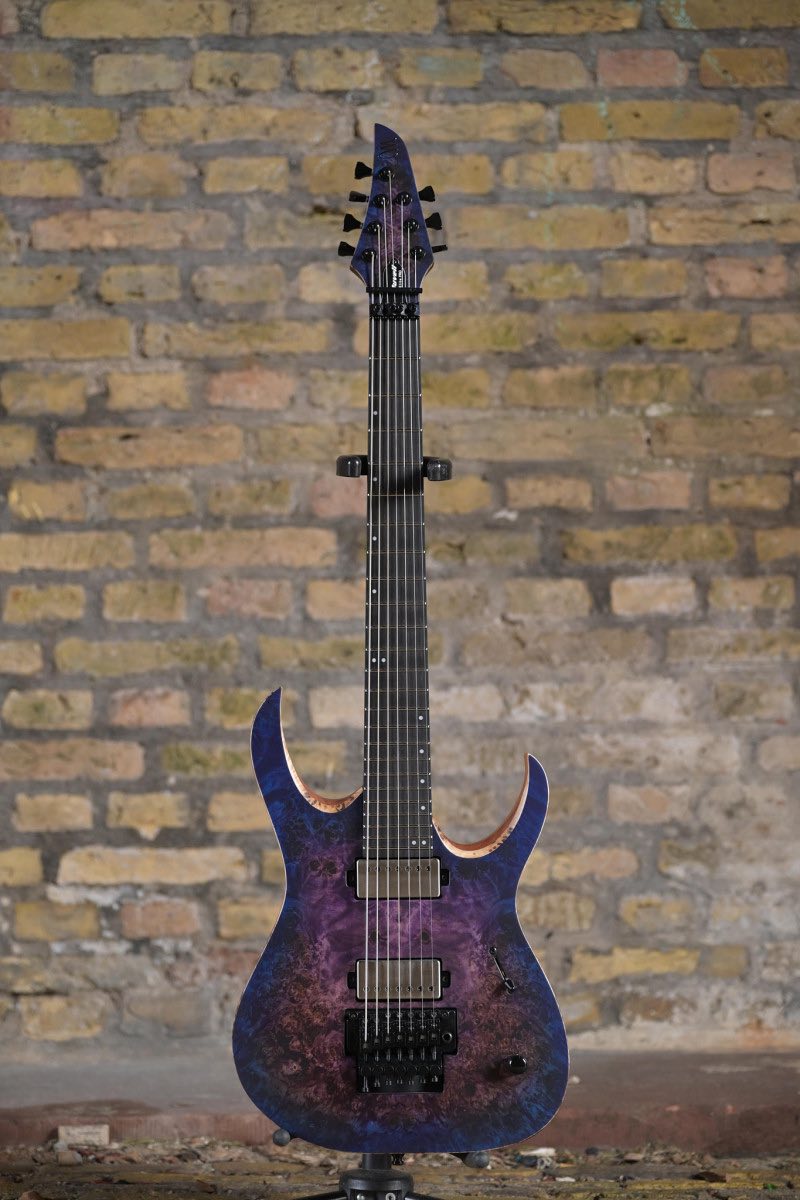 Mayones Hydra Elite VF 7 Fishman 🎸💙🔥💥🤘 Eye Poplar top | Trans
