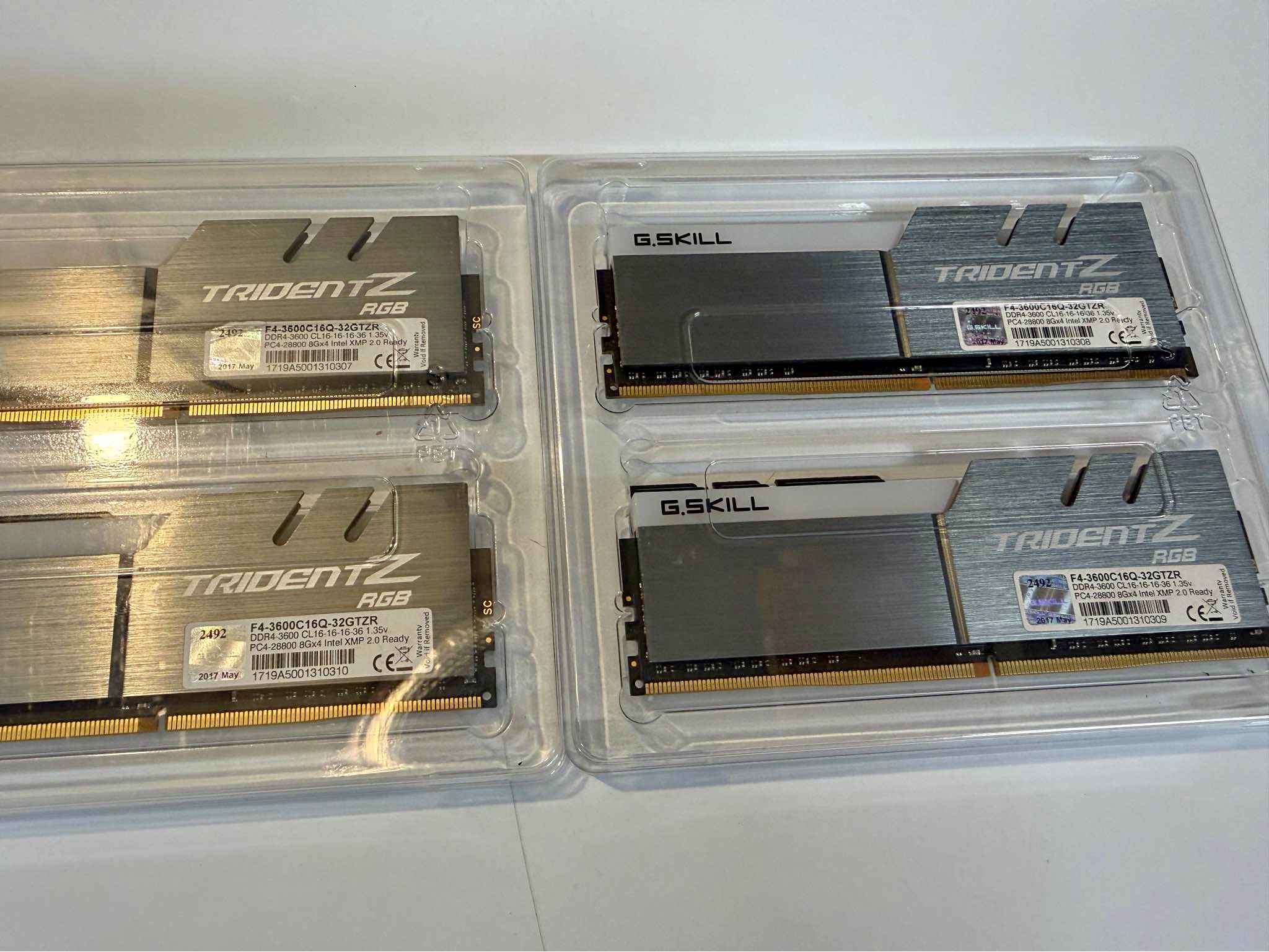 G.SKILL Trident Z RGB 32GB (4x8GB) DDR4 3600MHz CL16 RAM Kit 