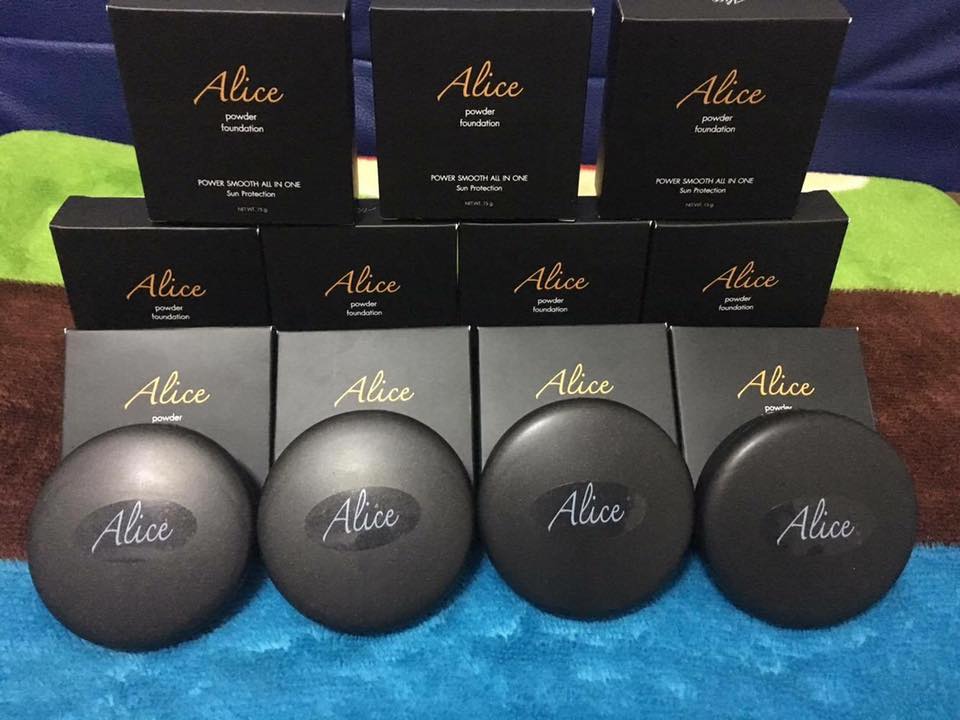 Alice แป้งพัฟผสมรองพื้น powder smooth all in one | Ubon Ratchathani