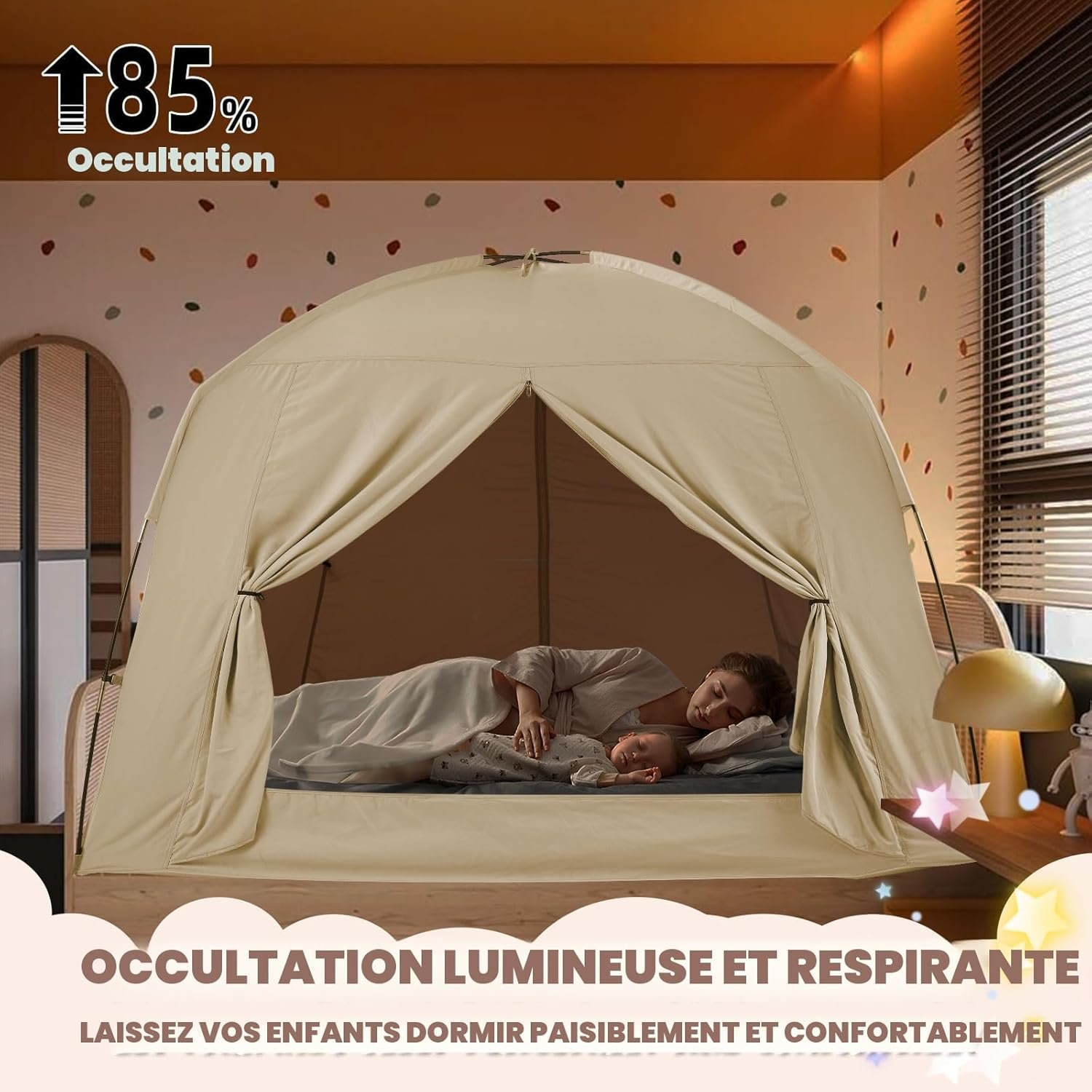 Tentes de lit à baldaquin de taille simple - Tentes de rêve pour lit