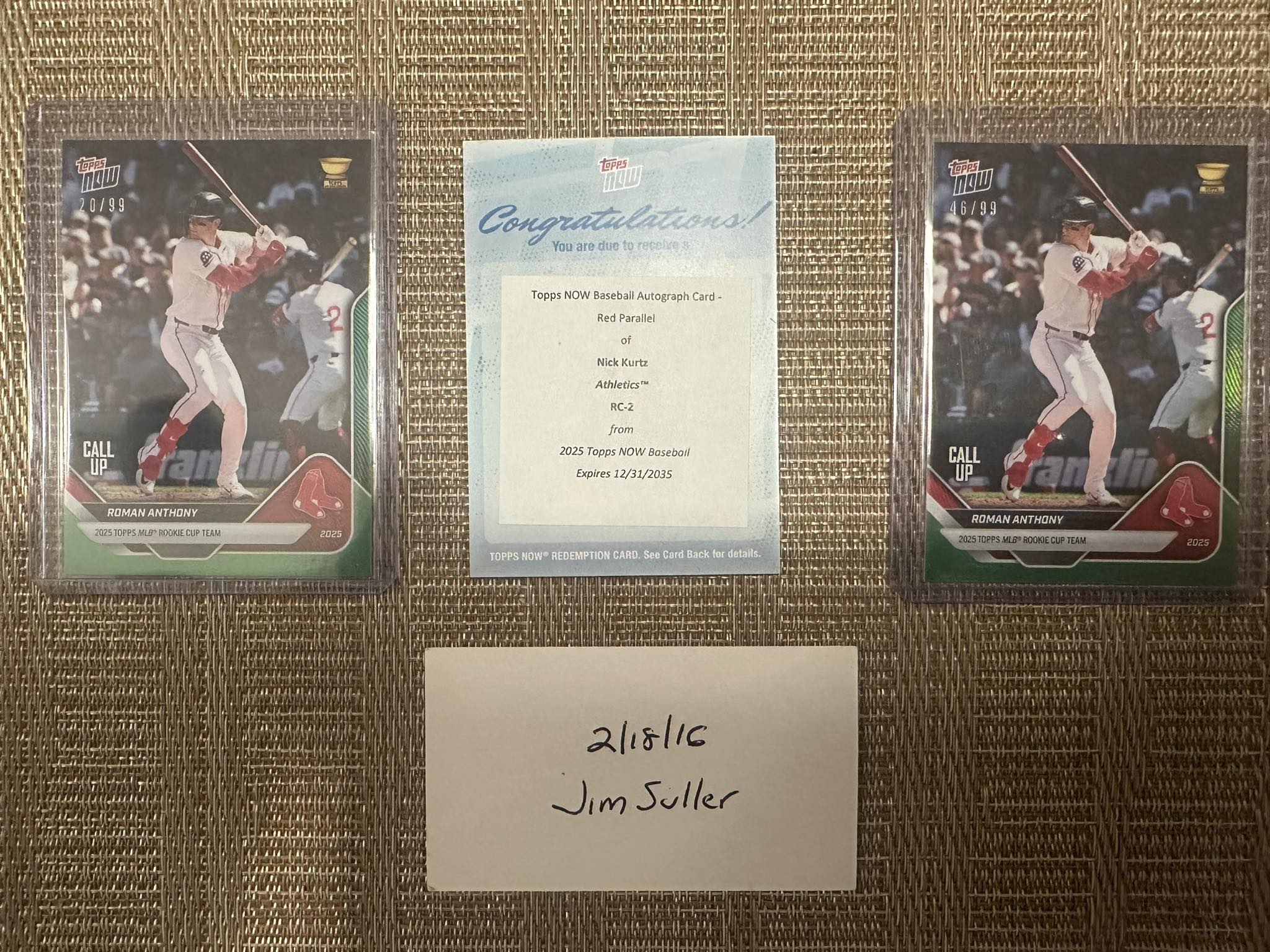 First numbered pull from Topps Now: Jac Caglianone Blazing Bobble 