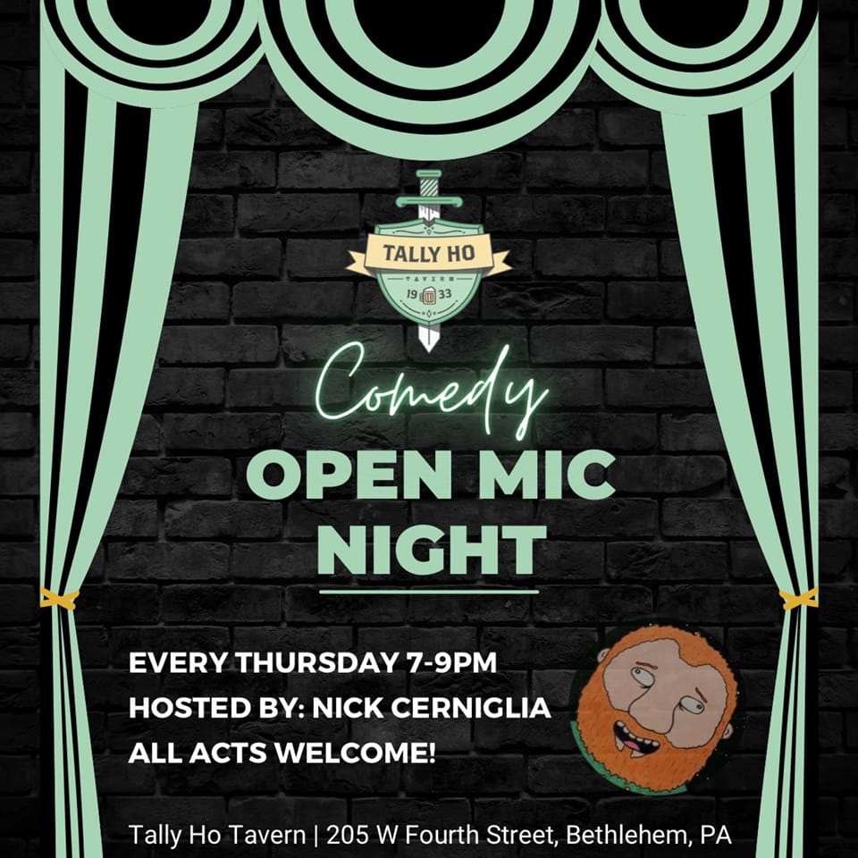 Comedy Open Mic at Tally Ho | Facebook