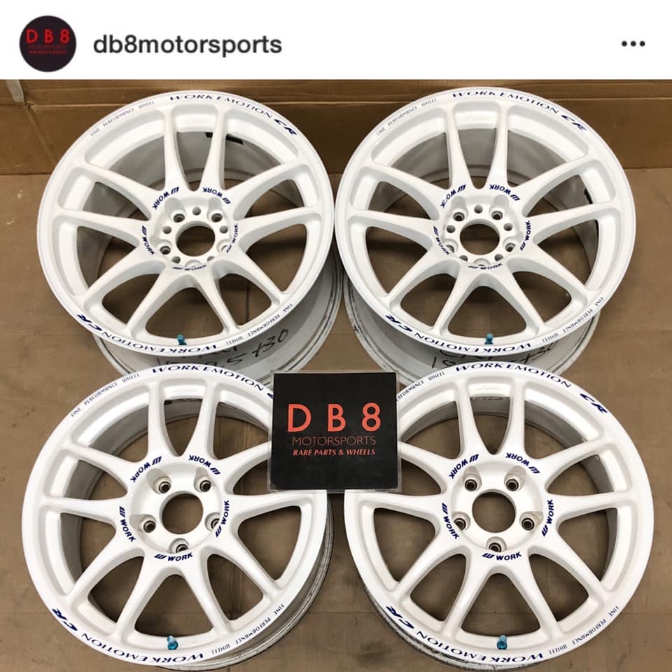 WORK EMOTION CR KAI 白 17インチ 5穴 🇯🇵 Work Emotion CR KAI (17/18) 🇯🇵 📣 Details: OG 1st Gen of