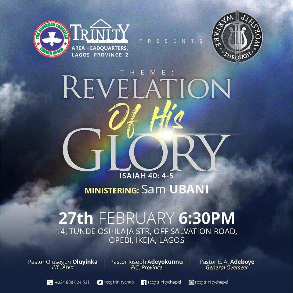 The first edition of... - RCCG Trinity Chapel