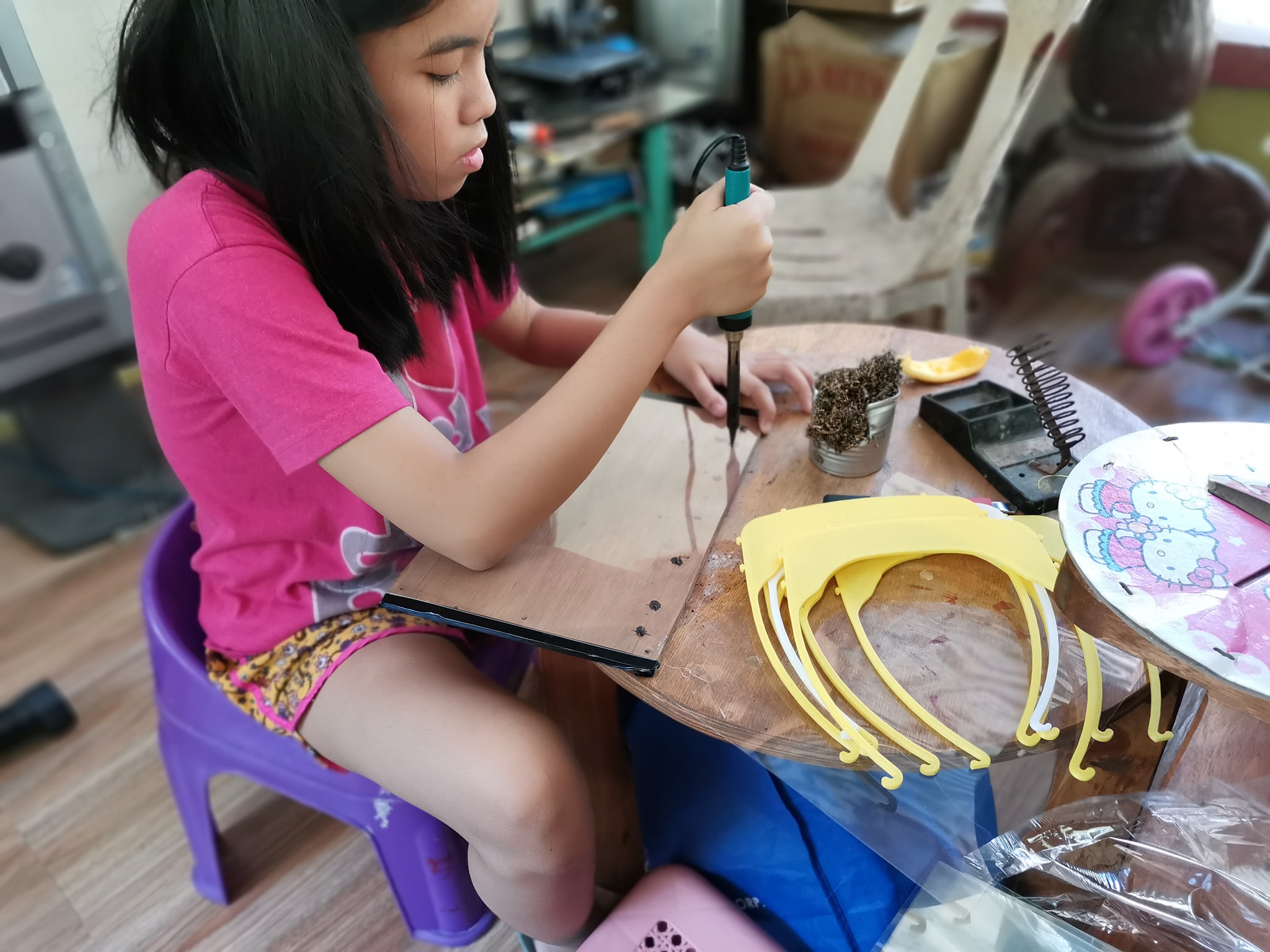 ORBIT Maker Hub - 3D printed face shield for our...