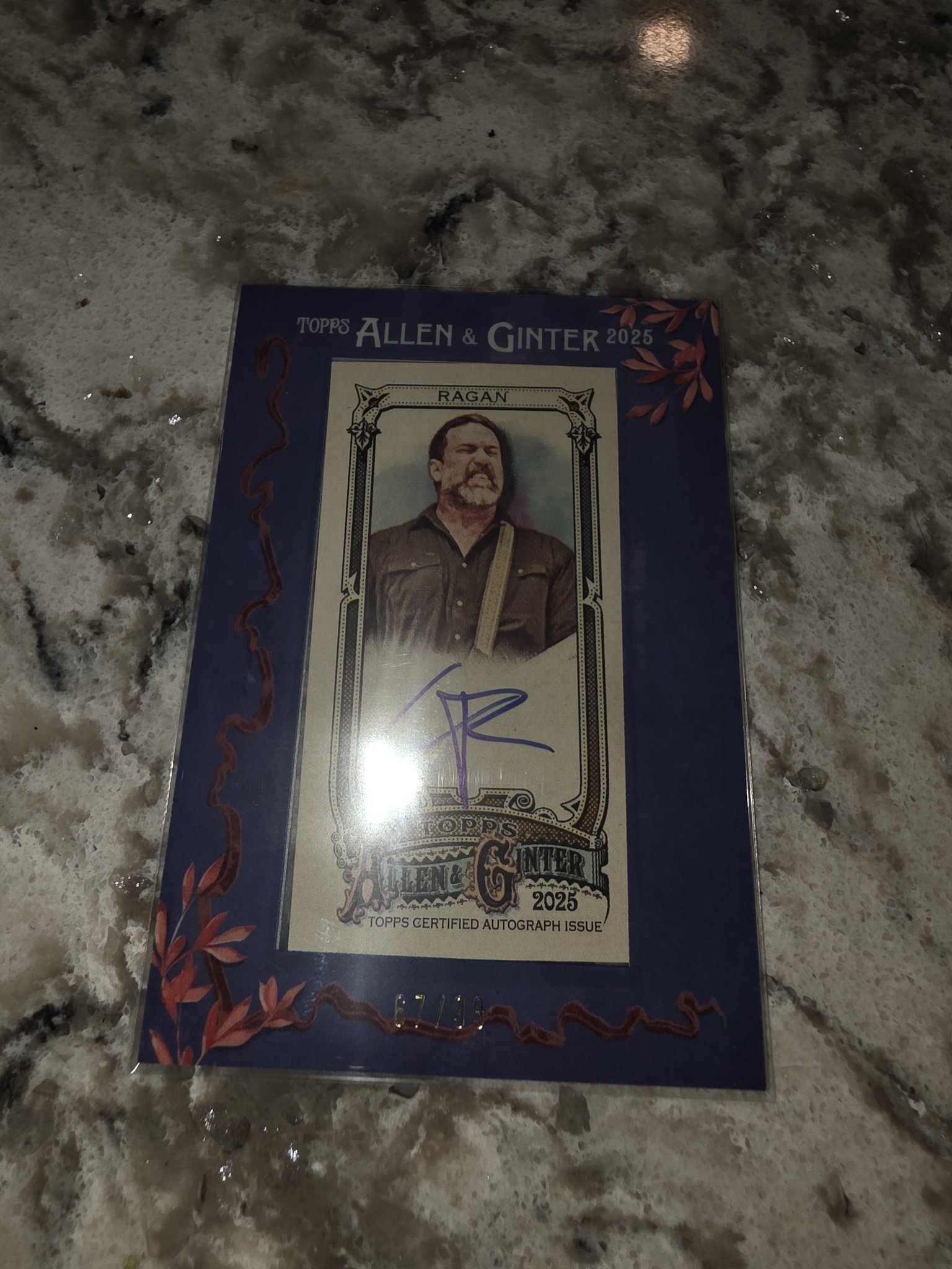 Chuck Ragan autographed sports card from Topps Allen & Ginter 2025