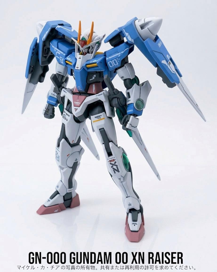 Gundam 00 raiser multi-sword rebuild with xn expansion pack
