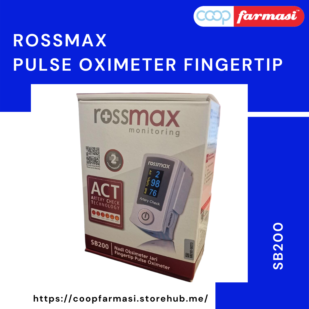 Coop Farmasi - ROSSMAX FINGERTIP PULSE OXIMETER Speciality : 1 ...