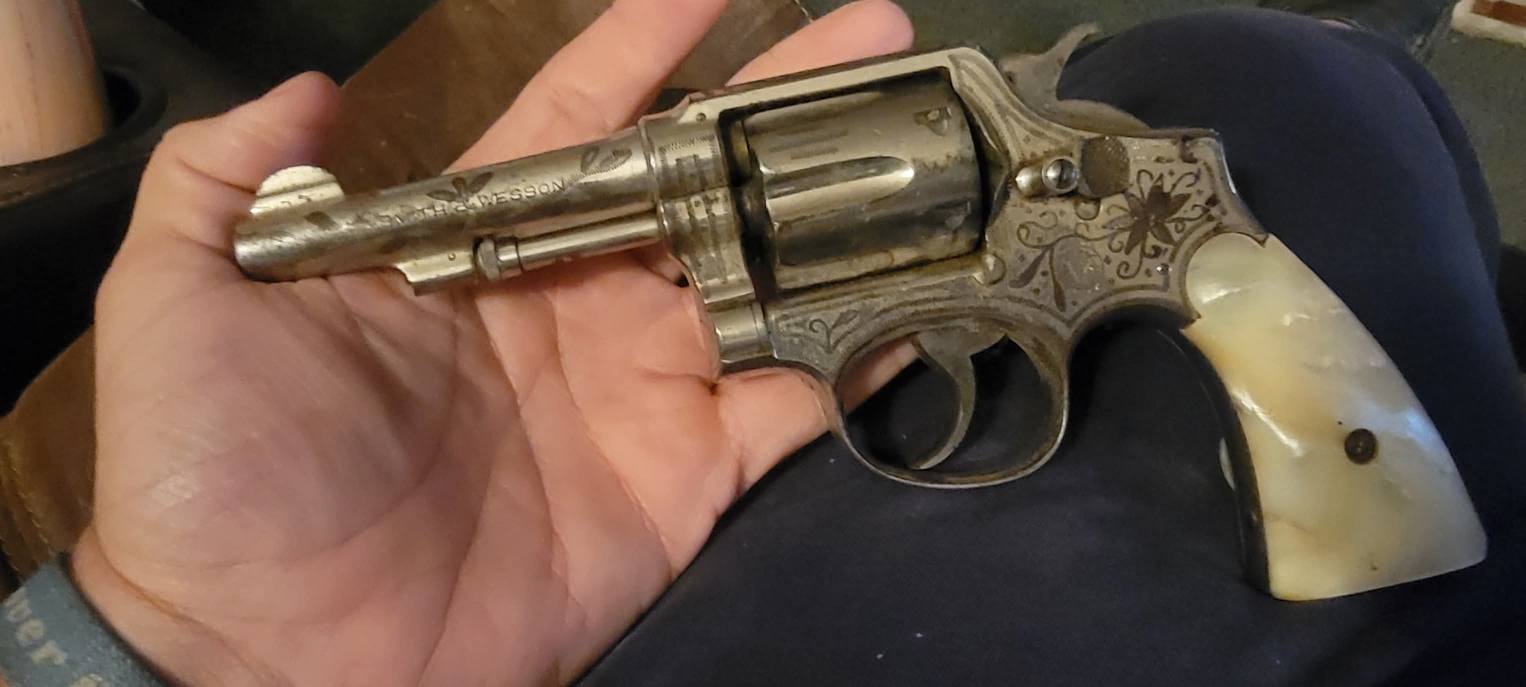 What is the history of my grandfather's Texas Ranger 38 revolver?