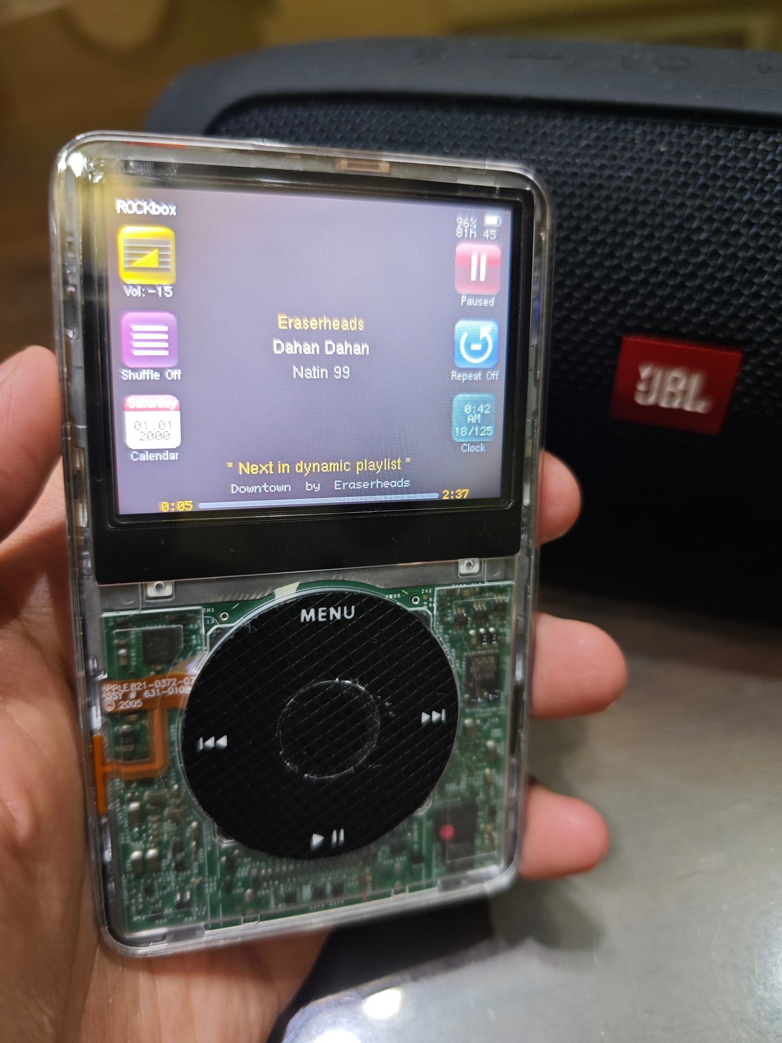 Upgraded iPod Classic 7th gen with 512gb, taptic engine and