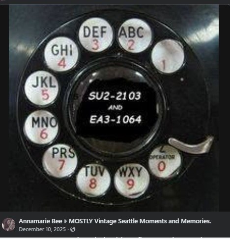 What are some vintage Seattle telephone prefixes?
