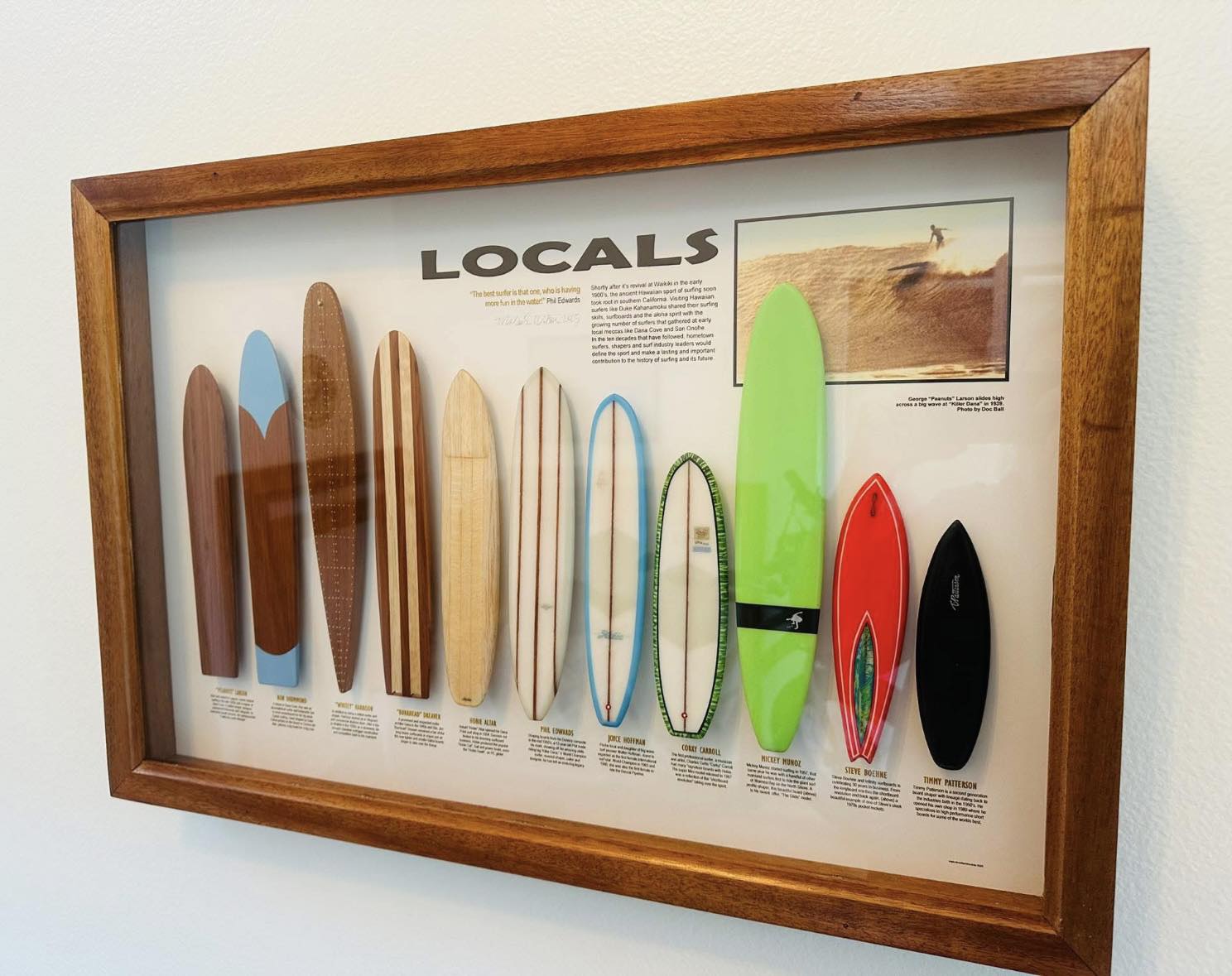 vintage surfboard collection in san clemente, CA