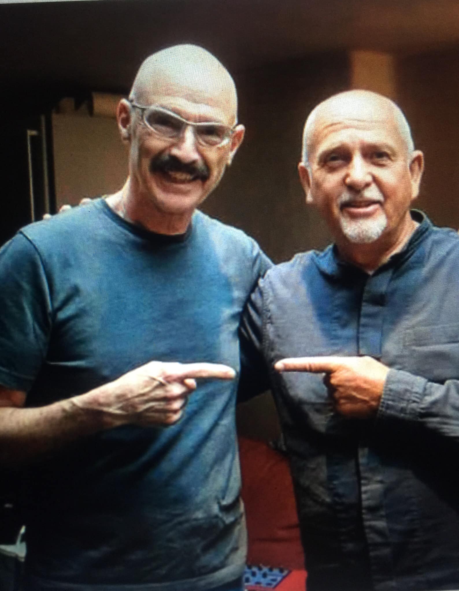Peter Gabriel and Robert Fripp, by Tony Levin.