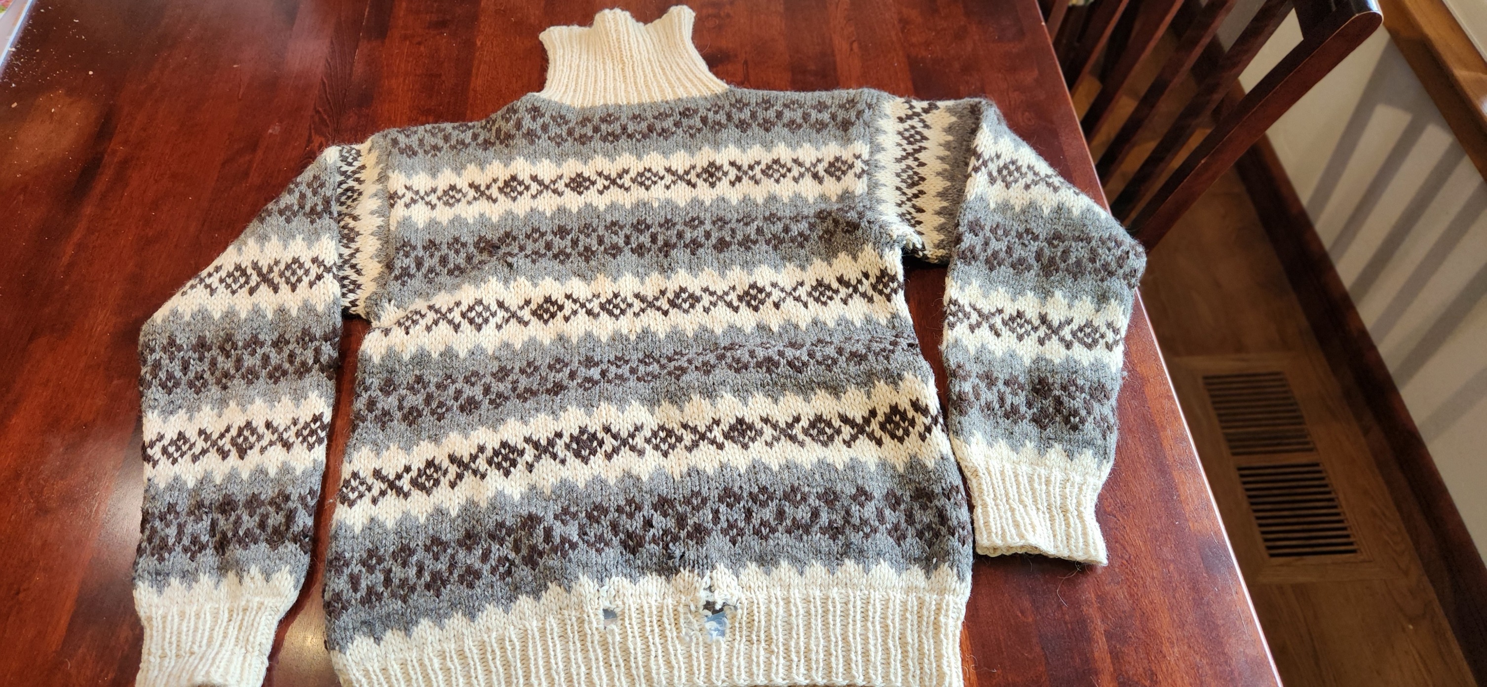 Repairing Norwegian sweaters from moth damage?