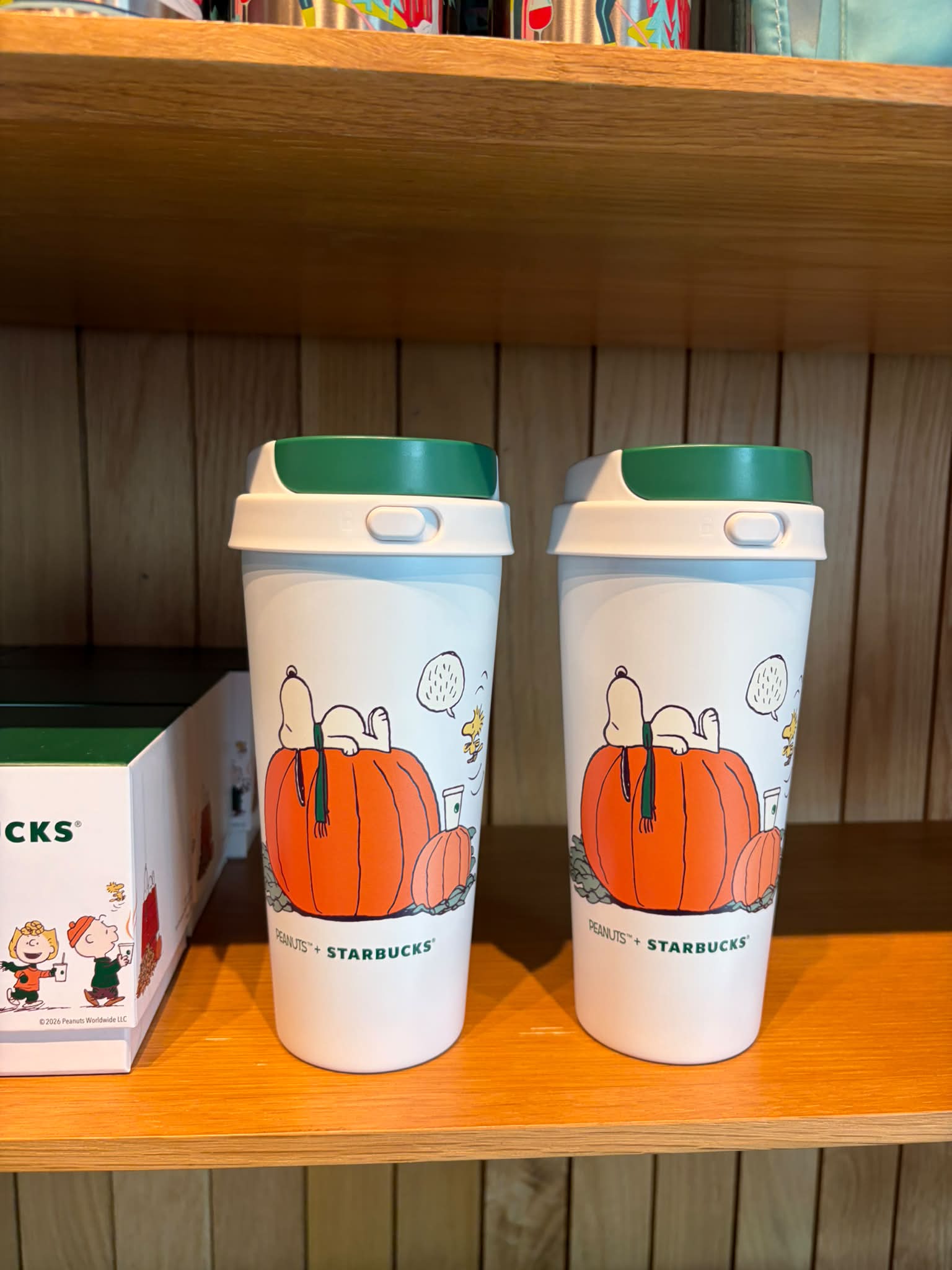 Starbucks Peanuts cups with Snoopy design available