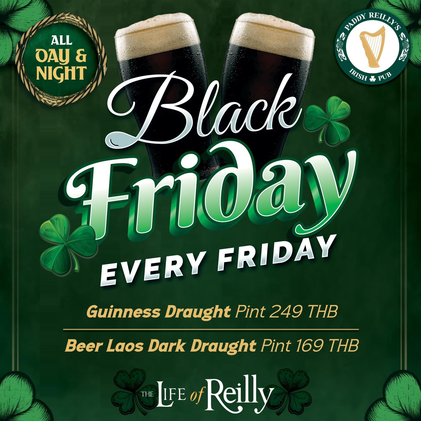 Black Friday every Friday at... - Paddy Reilly’s Irish Pub