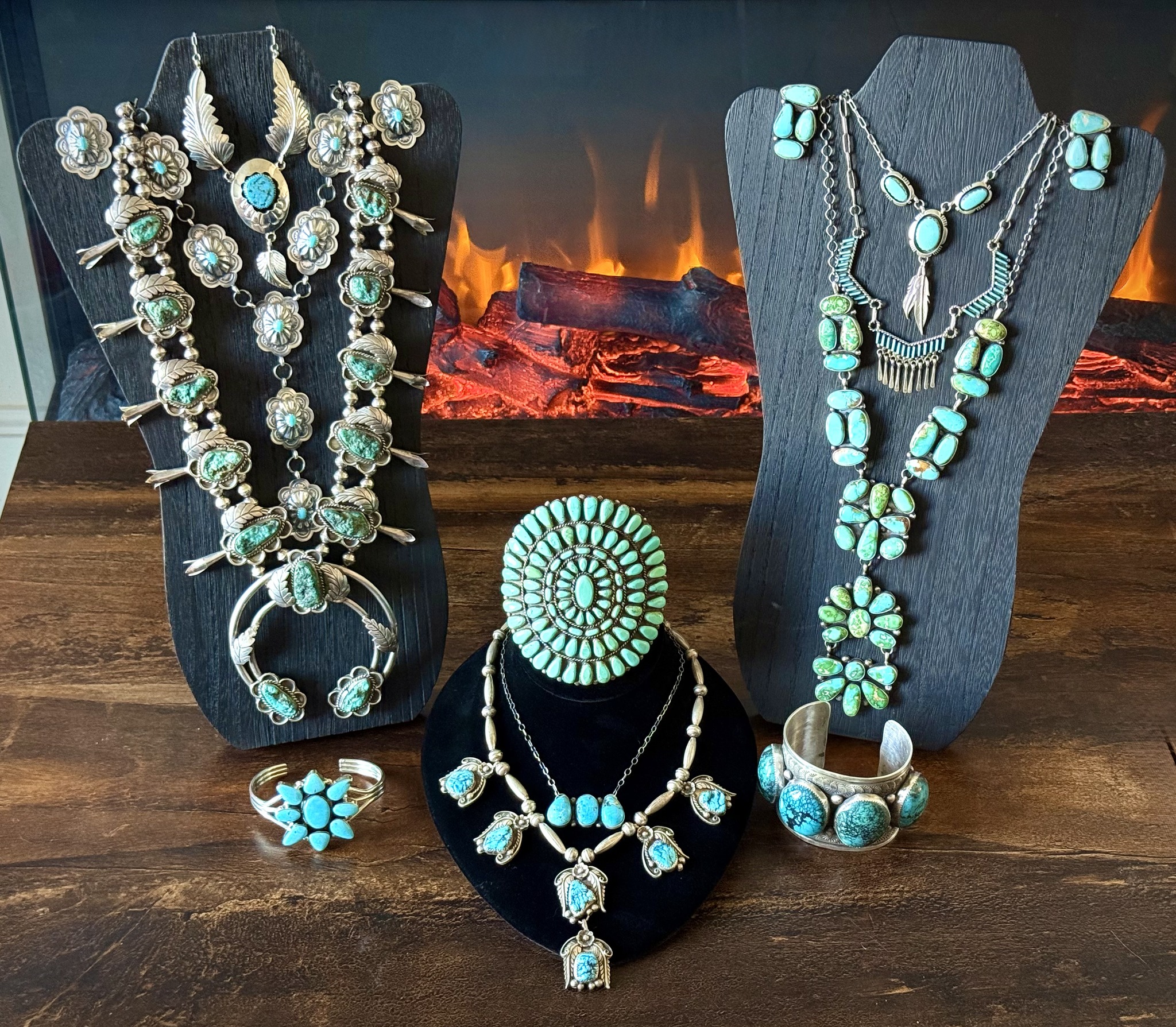 Beautiful native an western jewelry pieces from my personal  display picture 1