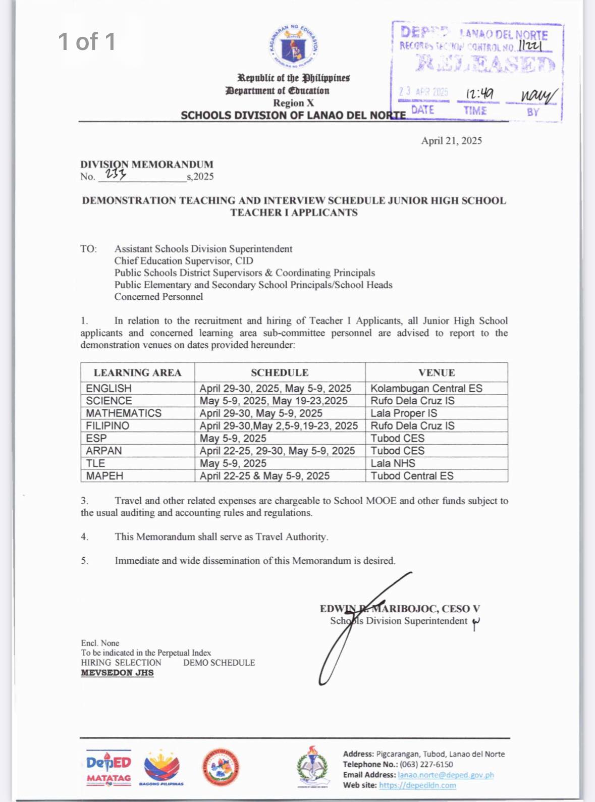 DEPED RANKING NEW GUIDELINES 2024-2025 T-1 | Facebook