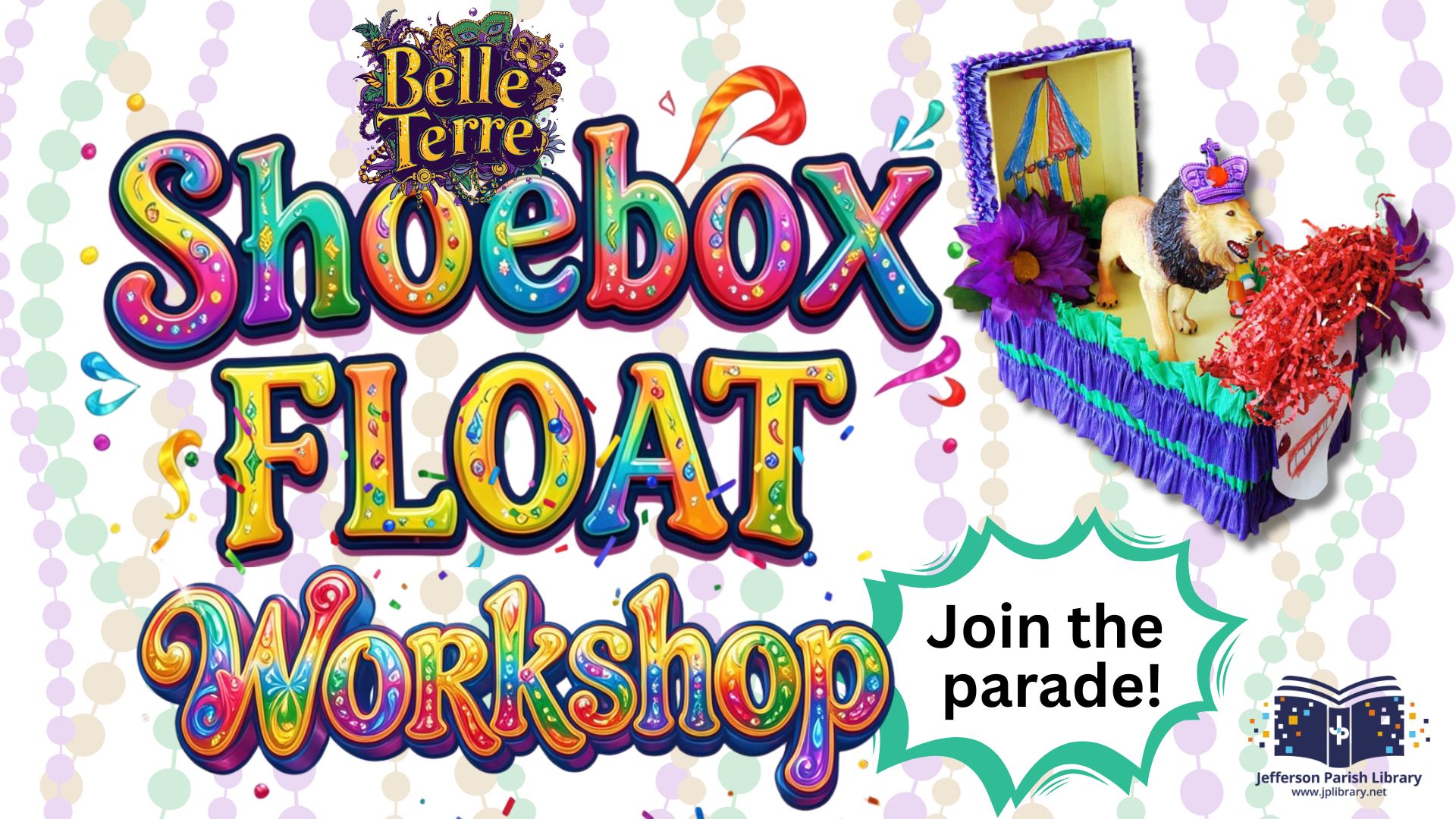 Belle Terre Shoebox Float Workshop and Parade