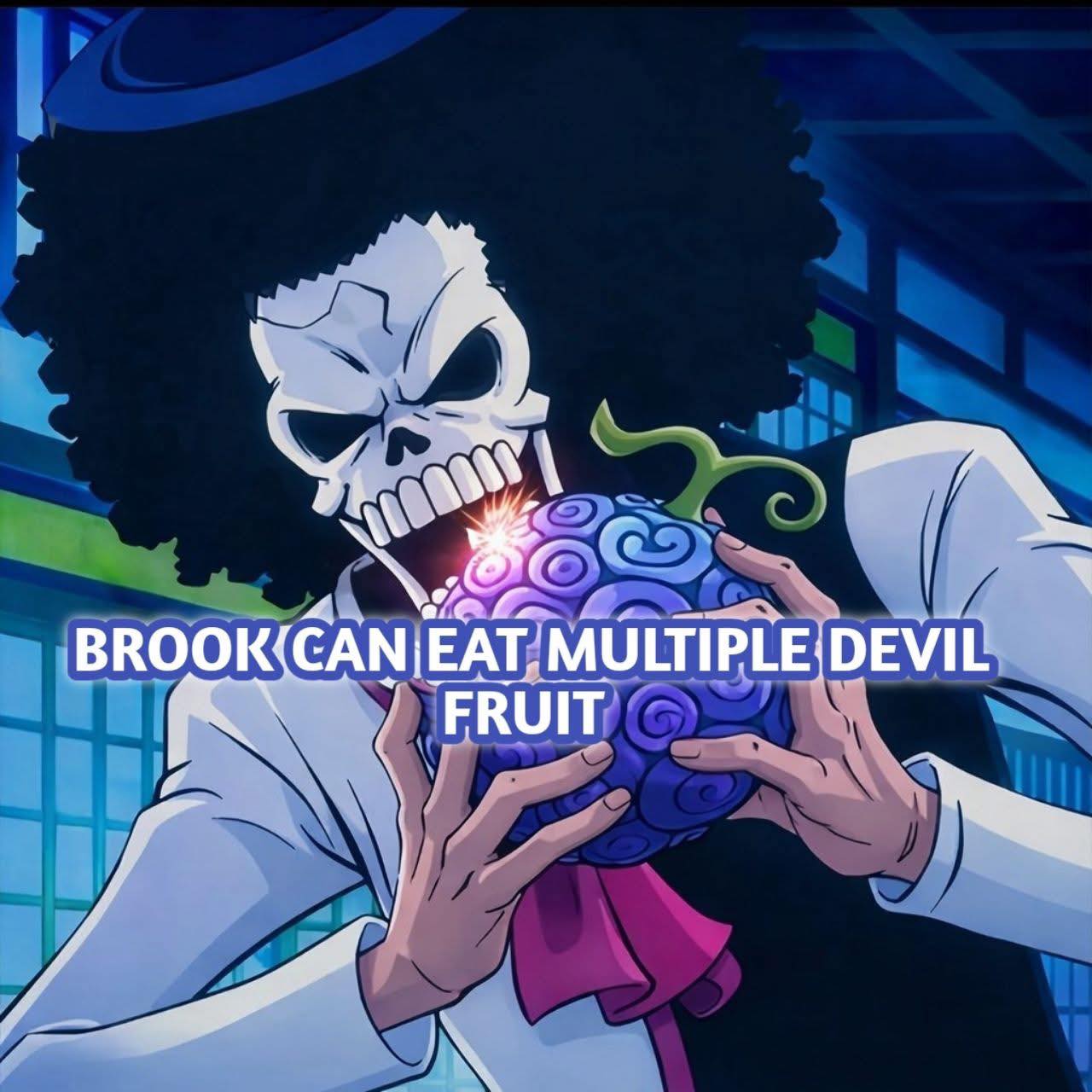 Why does One Piece character's skeleton have intact teeth?