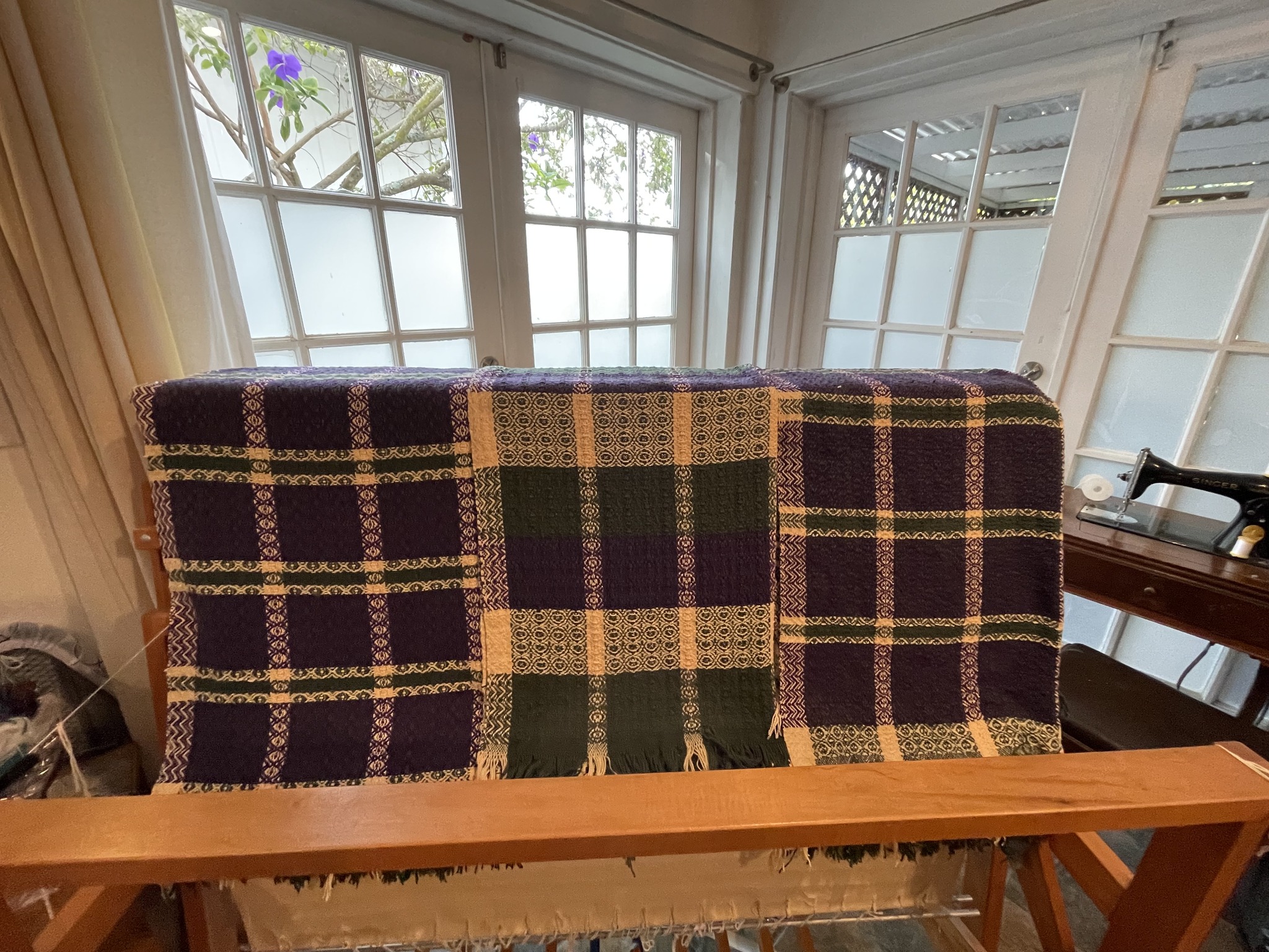 Jacky... - Jacky Radbone, weaving in the Little Cwtch studio