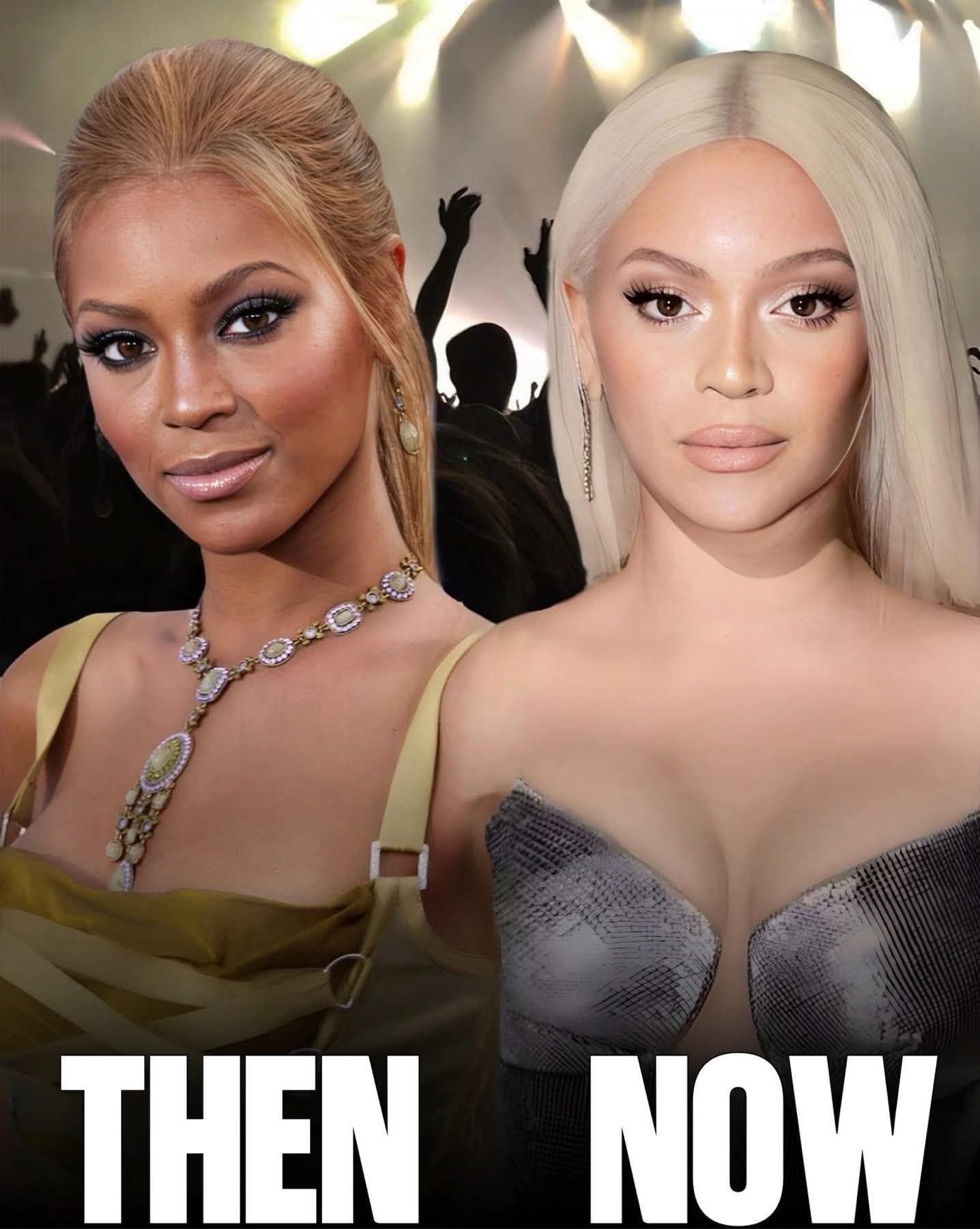 Tina Knowles took to Instagram to strike back against claims that Beyoncé has lightened her skin