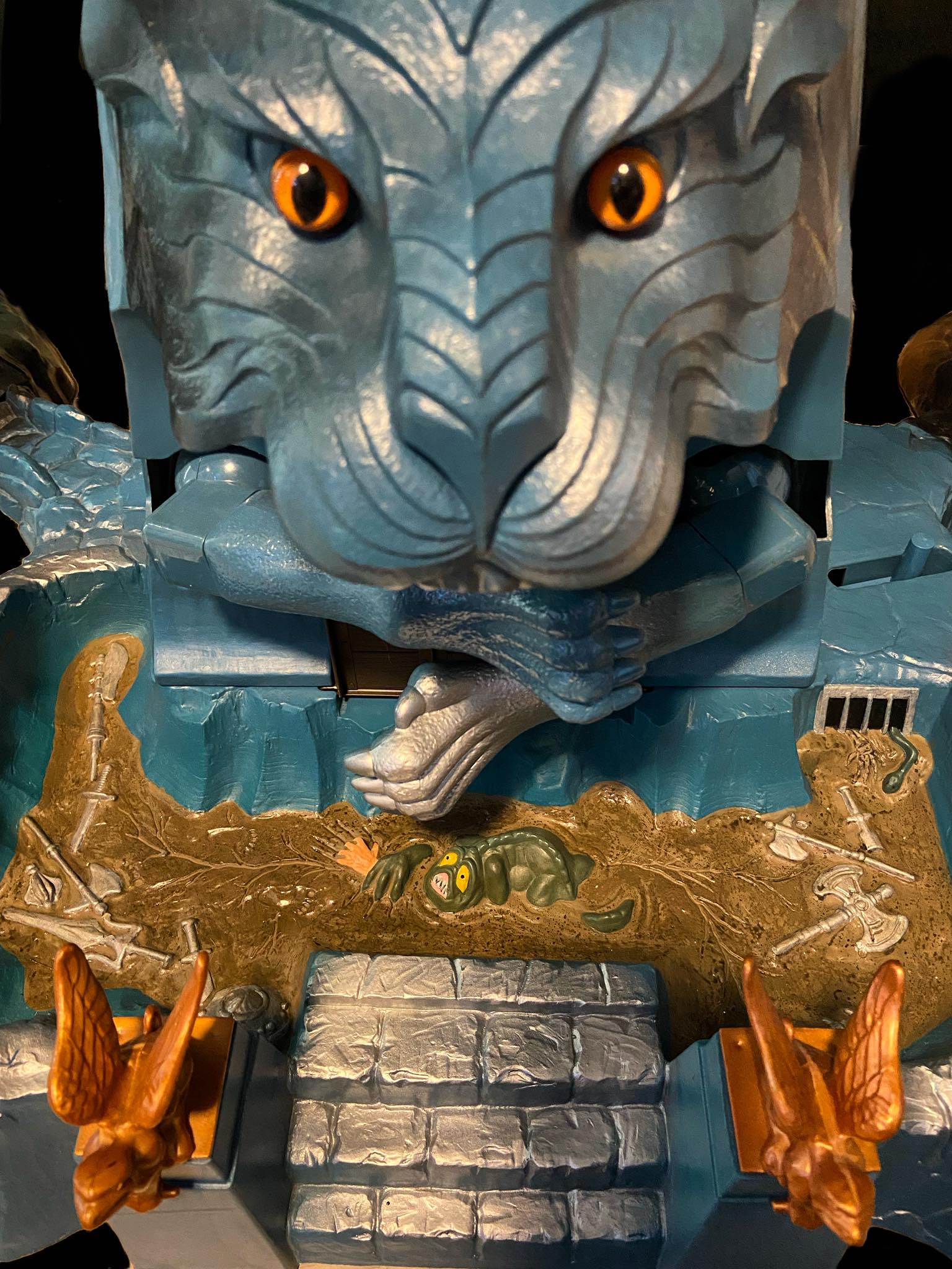 Moaty the moat monster from Eternia play set becomes favorite toy