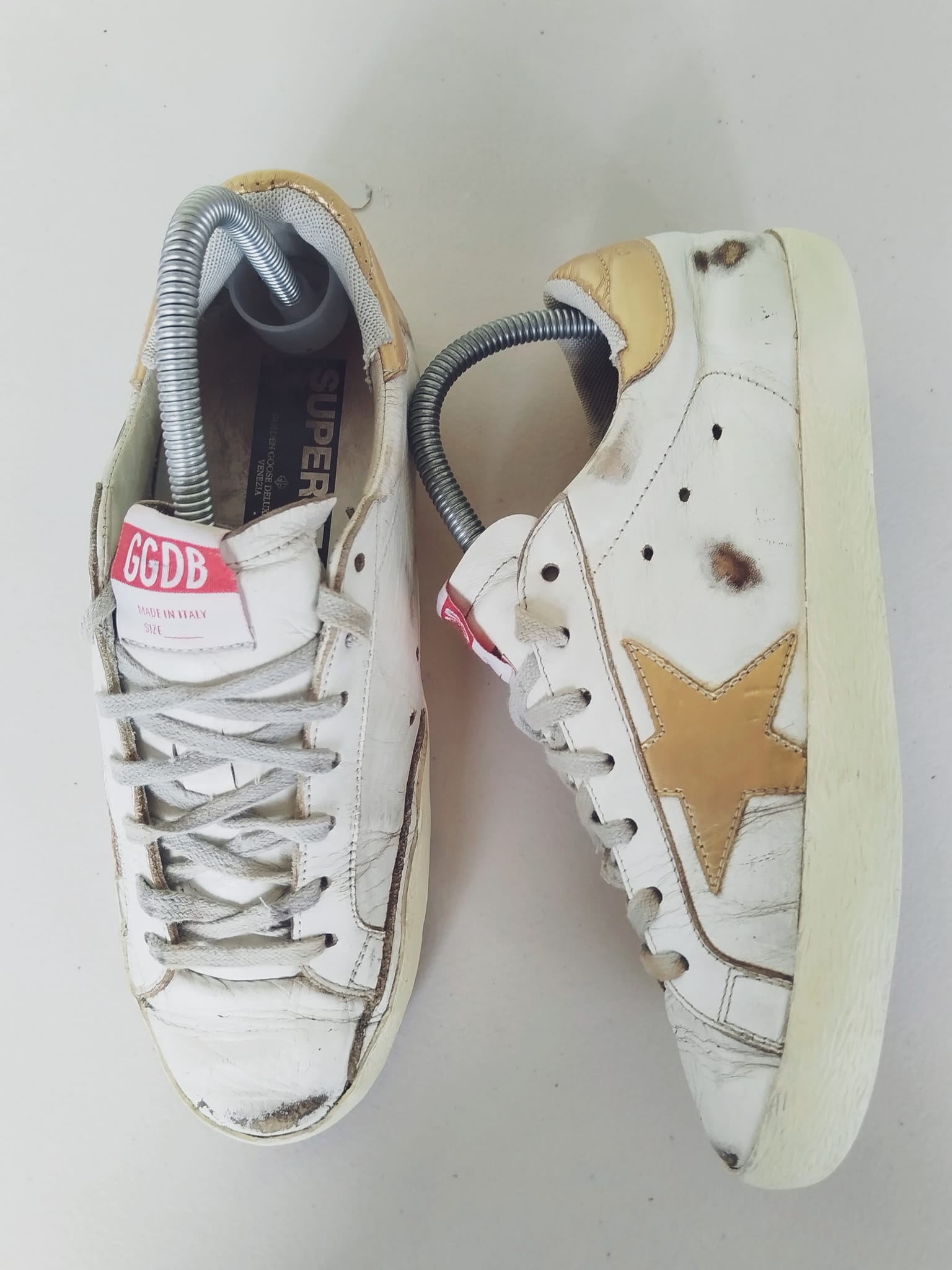 Ggdb superstar gold tab Size euro 39 25cm Guaranteed authentic 