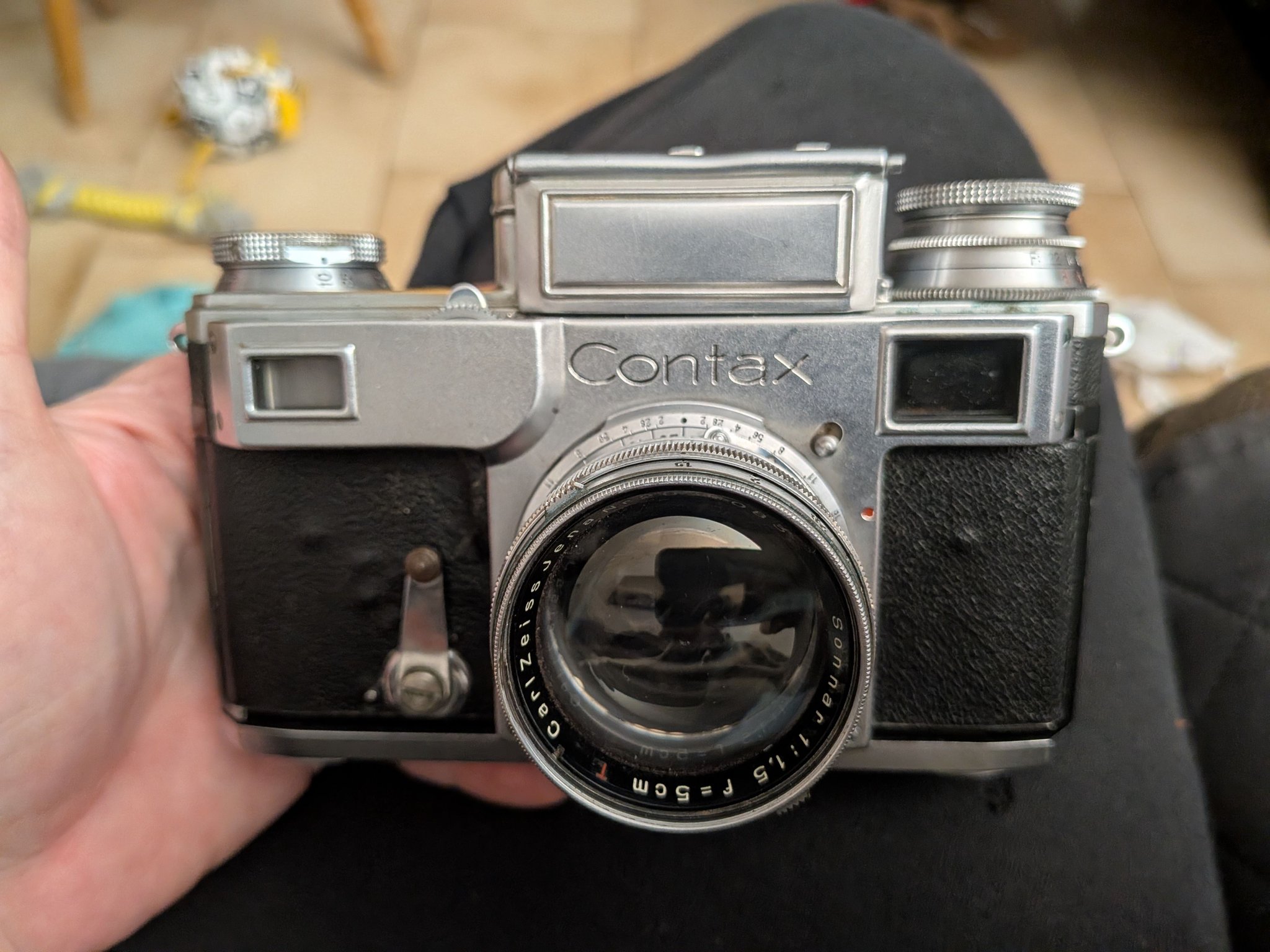 Restoration of 1936 Contax III camera with rare Sonnar lens